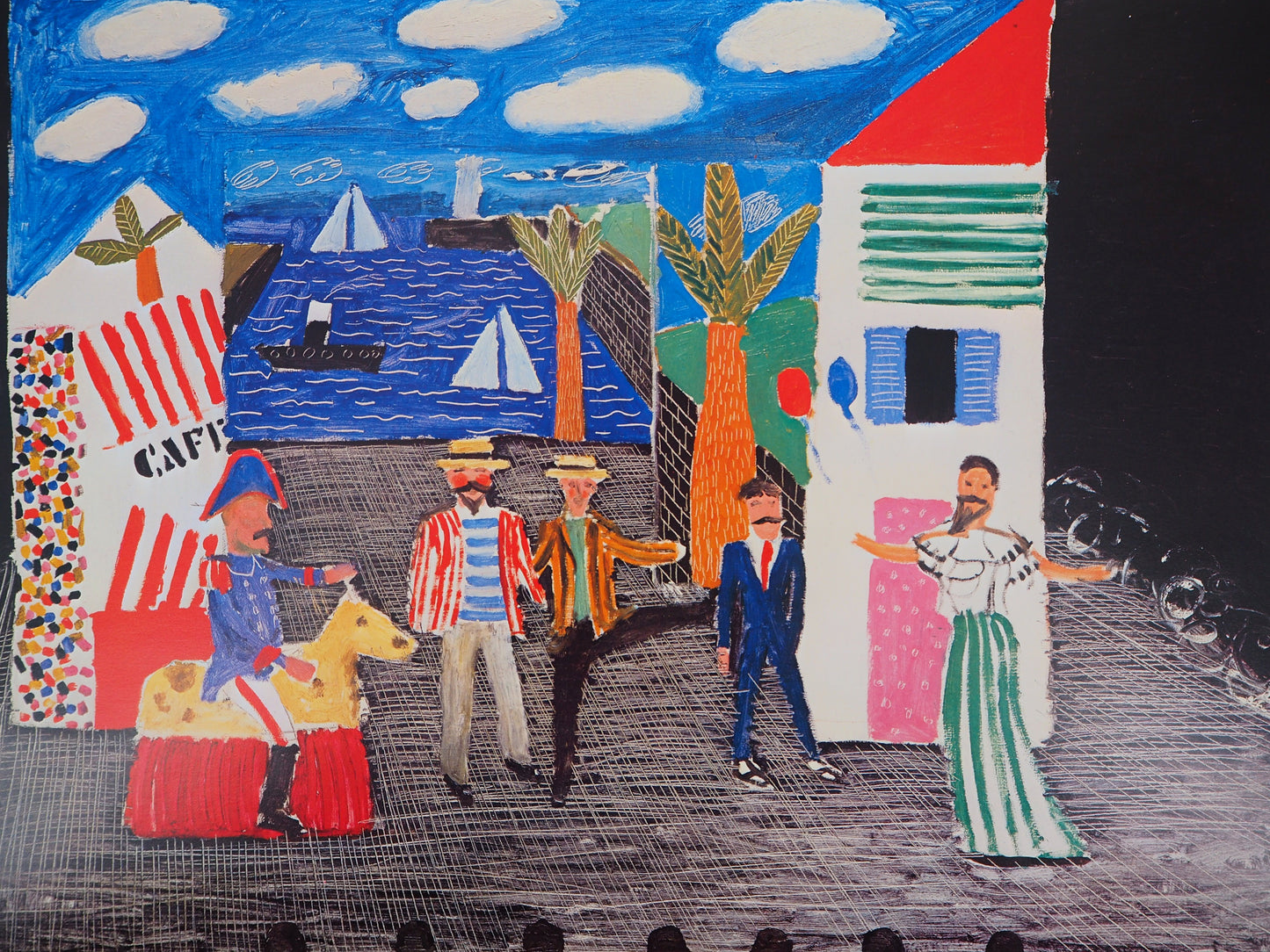 David HOCKNEY : Théâtre, Tirésias - Affiche originale en couleurs