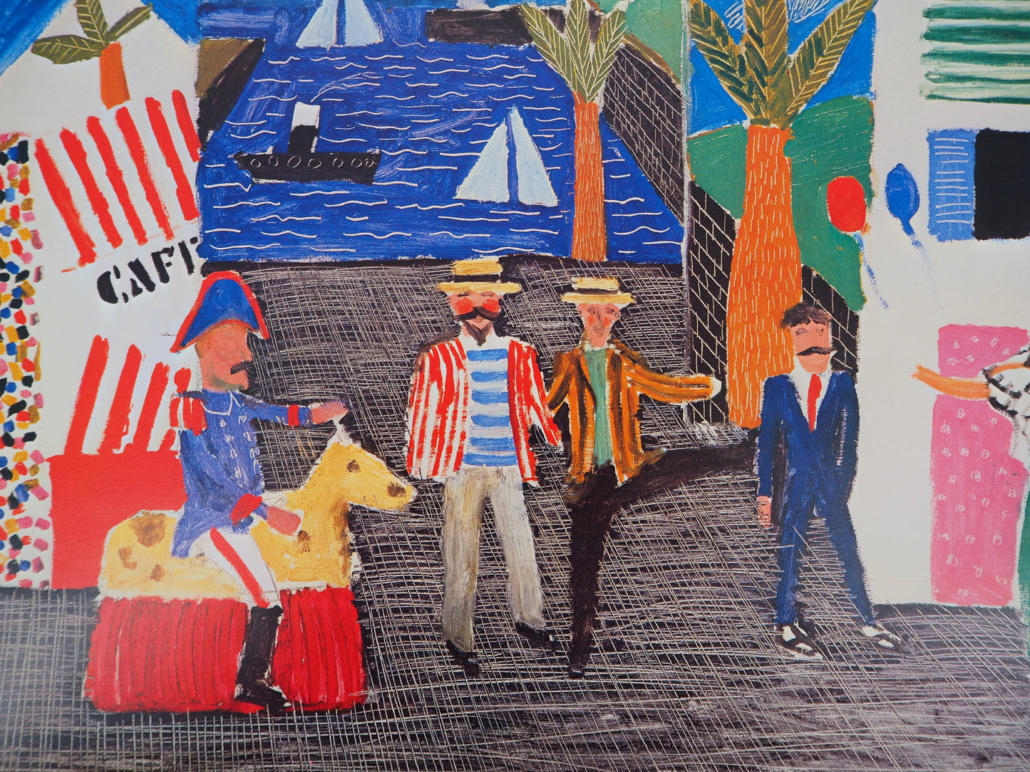 David HOCKNEY : Théâtre, Tirésias - Affiche originale en couleurs