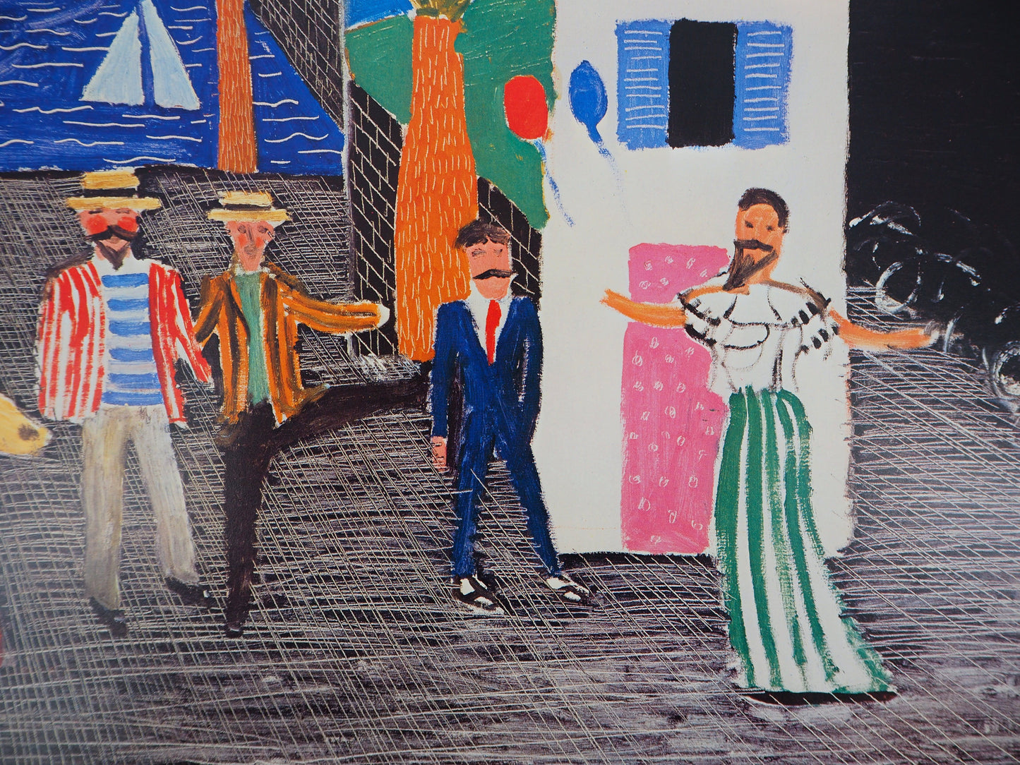 David HOCKNEY : Théâtre, Tirésias - Affiche originale en couleurs