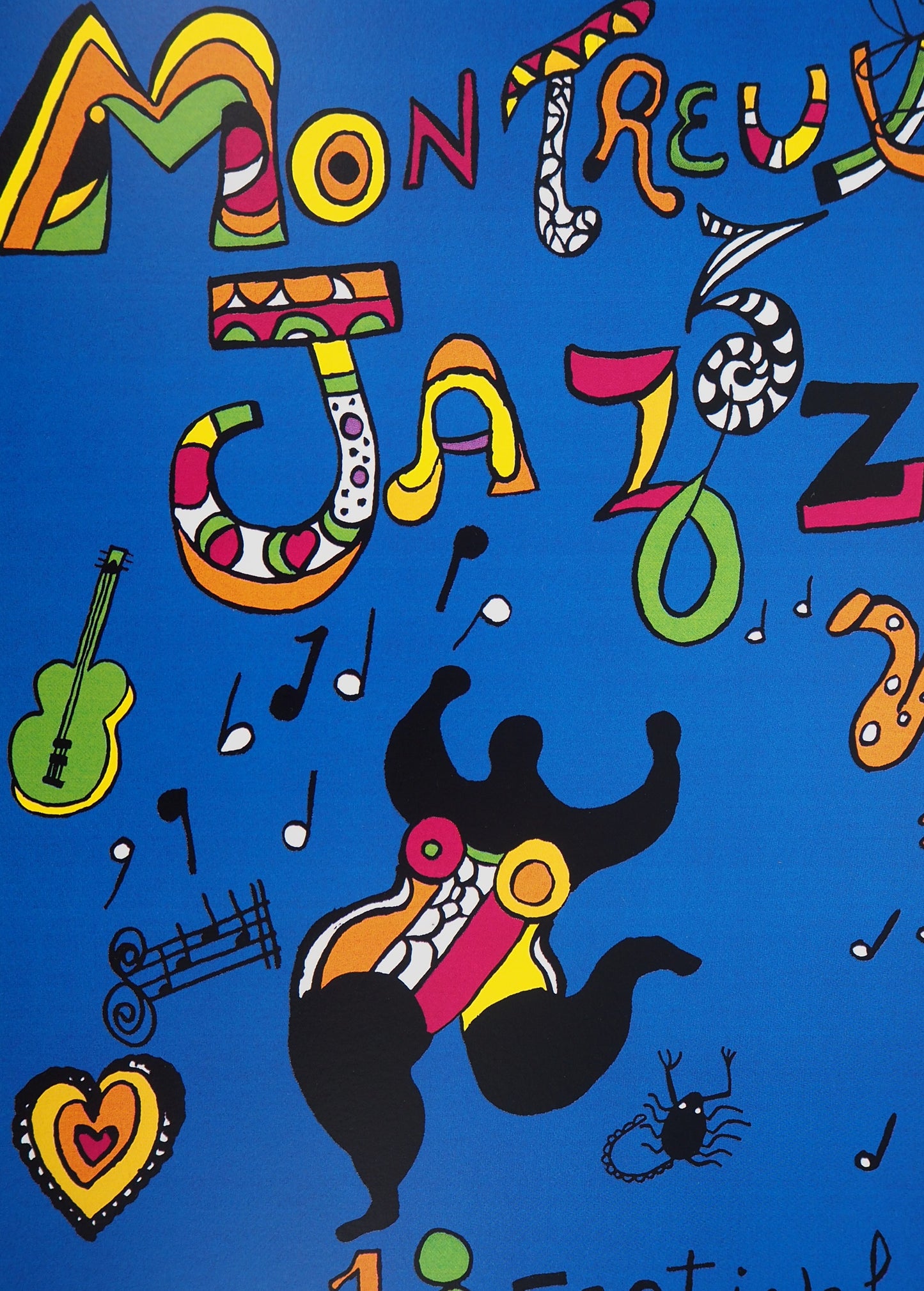 Niki de SAINT PHALLE : Dancing nana - Affiche signée