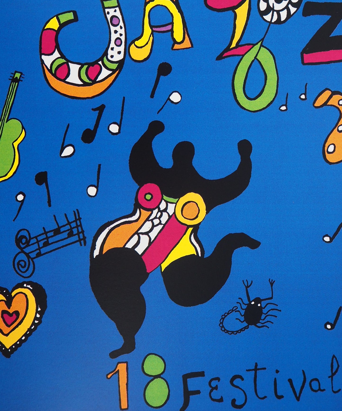 Niki de SAINT PHALLE : Dancing nana - Affiche signée
