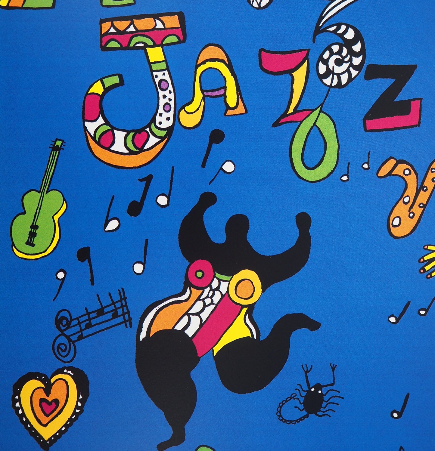 Niki de SAINT PHALLE : Dancing nana - Affiche signée