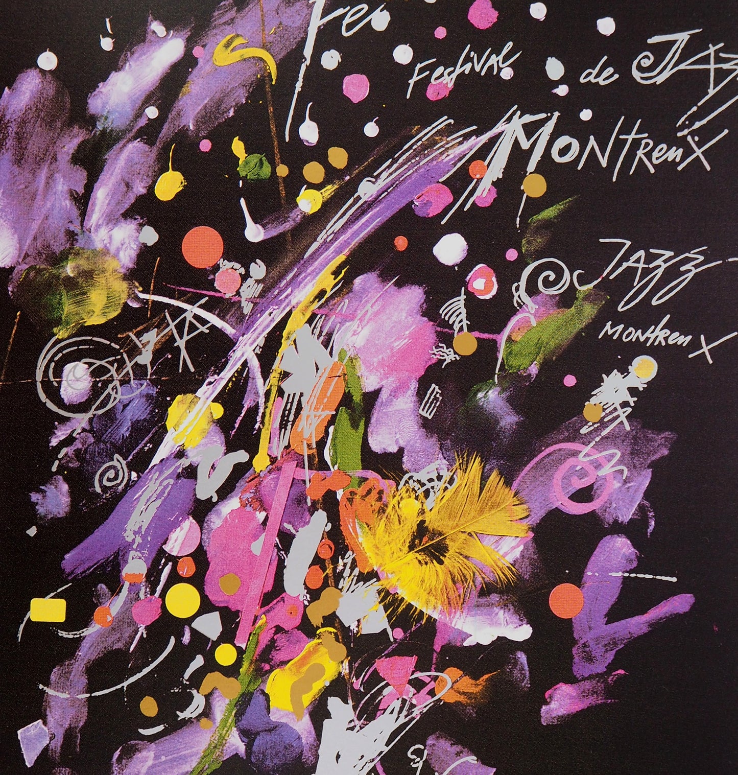 Jean TINGUELY : Harmonie des couleurs, Montreux jazz - Affiche signée