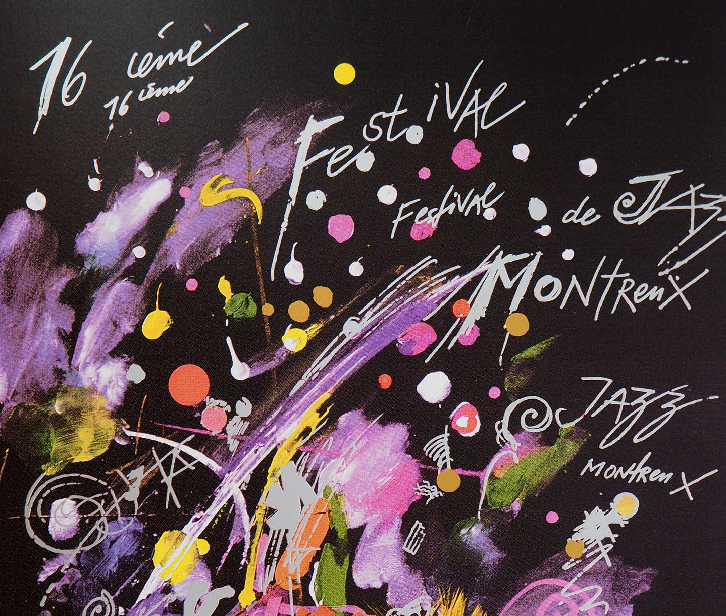 Jean TINGUELY : Harmonie des couleurs, Montreux jazz - Affiche signée