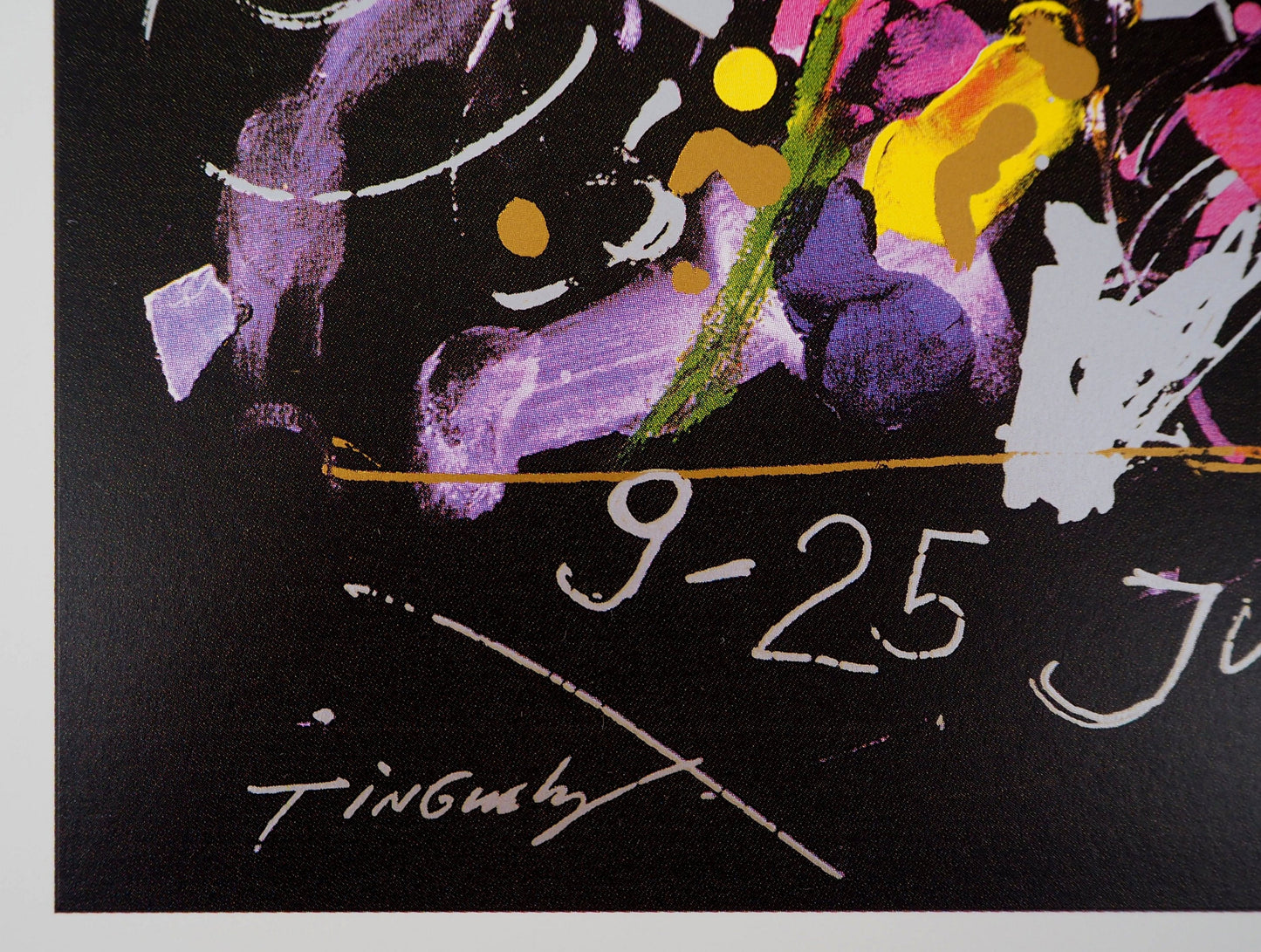 Jean TINGUELY : Harmonie des couleurs, Montreux jazz - Affiche signée