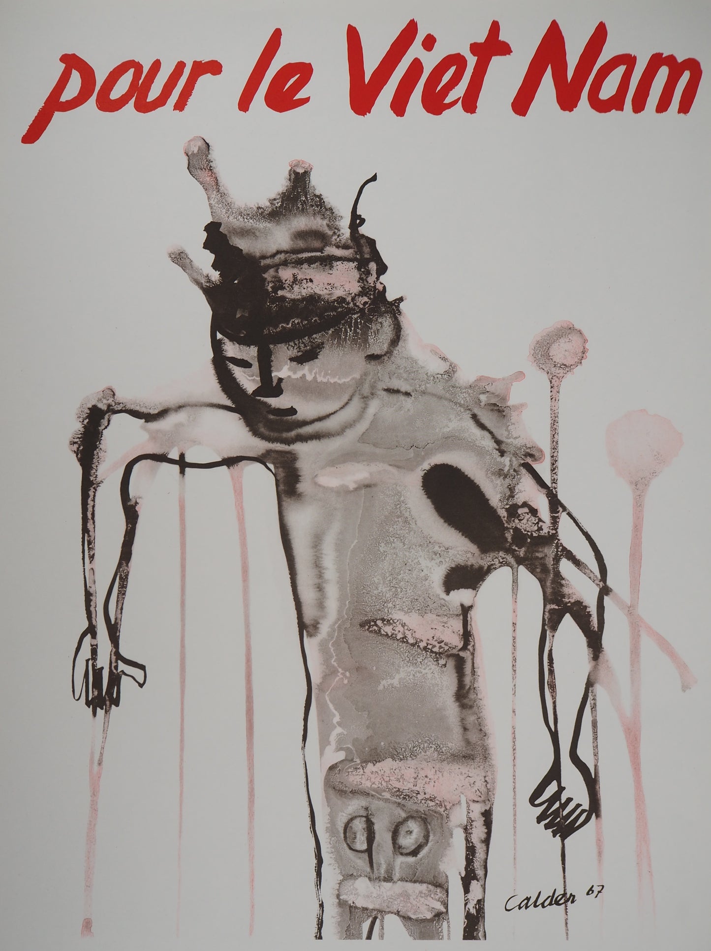Alexander CALDER : Pour le Vietnam - Lithographie originale signée