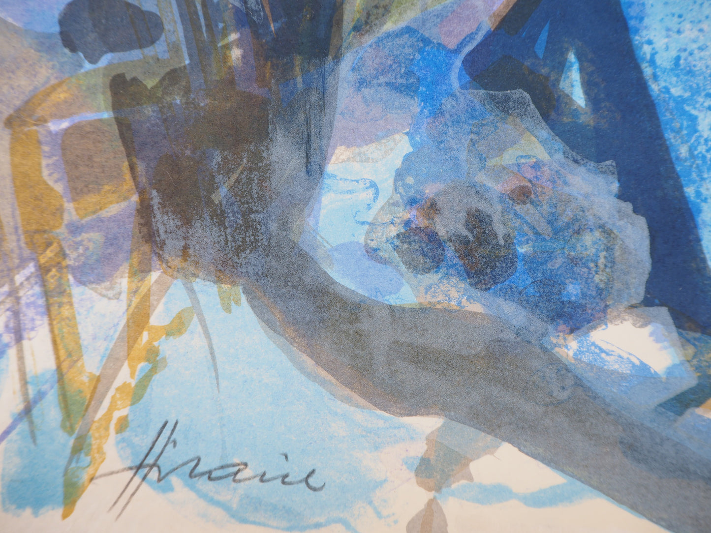 Camille HILAIRE : Le Lac de la Lauch - Lithographie originale signée