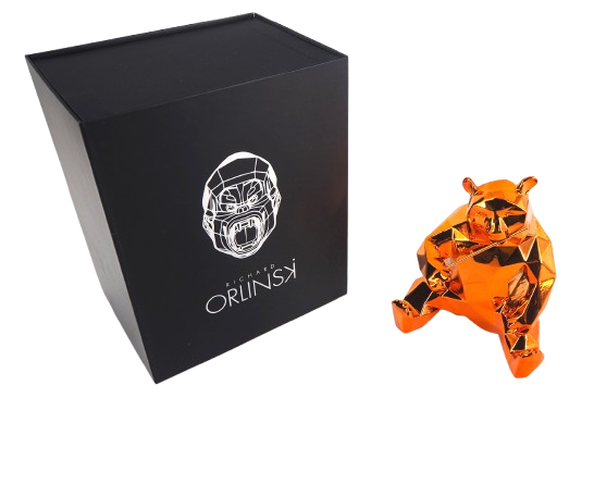Richard ORLINSKI : Panda (Orange Edition) - Sculpture originale