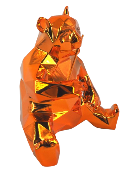 Richard ORLINSKI : Panda (Orange Edition) - Sculpture originale