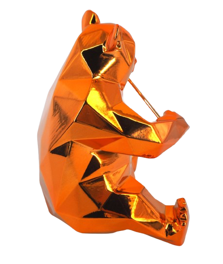 Richard ORLINSKI : Panda (Orange Edition) - Sculpture originale