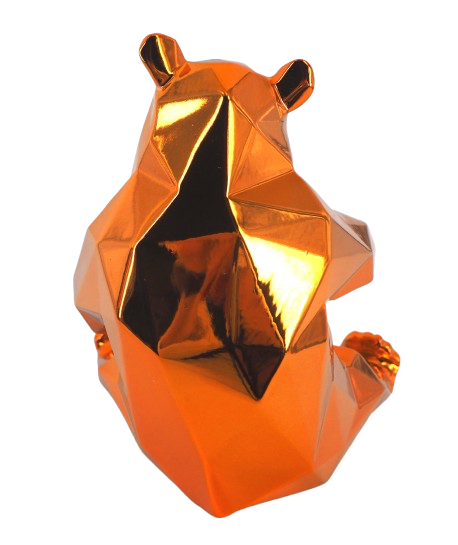 Richard ORLINSKI : Panda (Orange Edition) - Sculpture originale