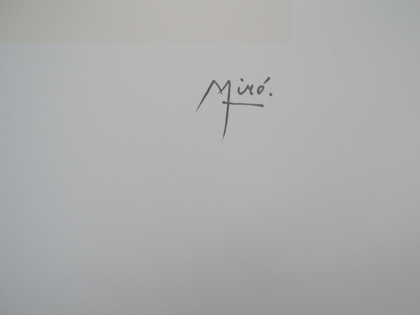 Joan MIRO : Petite fille au jardin - Lithographie signée