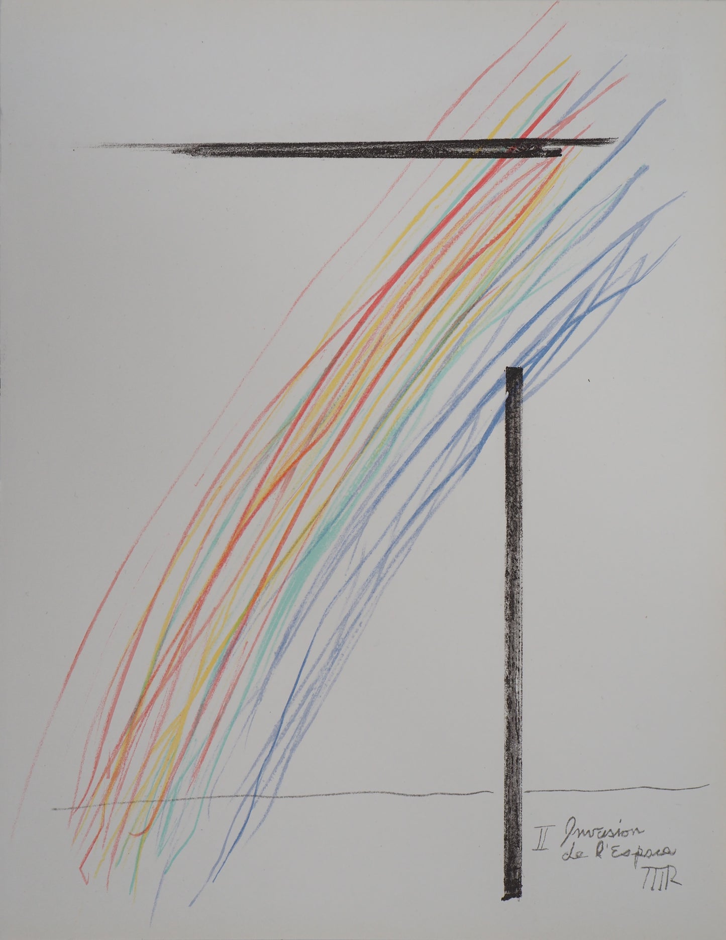 MAN RAY : Invasion de l'espace - Lithographie originale signée