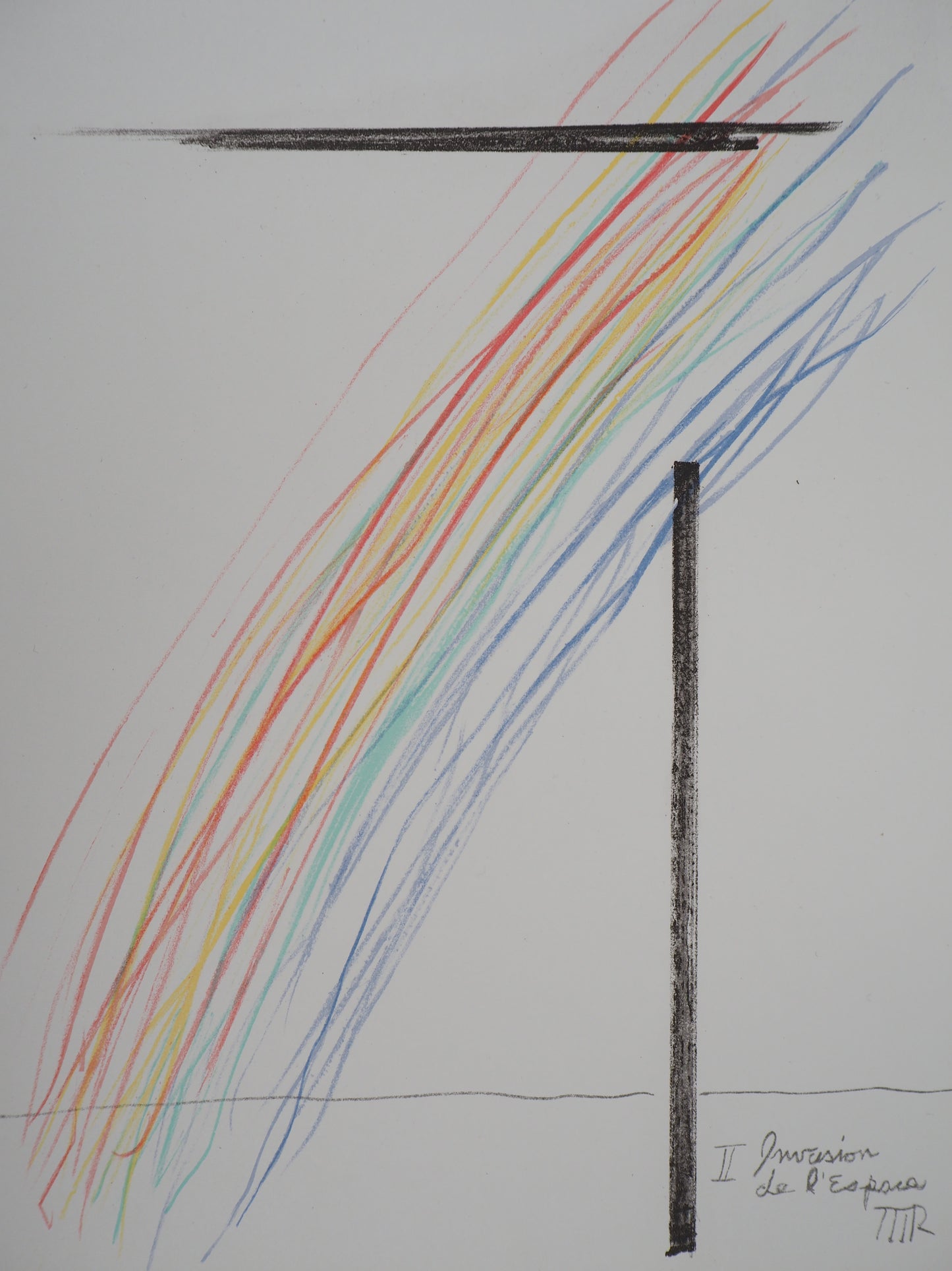 MAN RAY : Invasion de l'espace - Lithographie originale signée