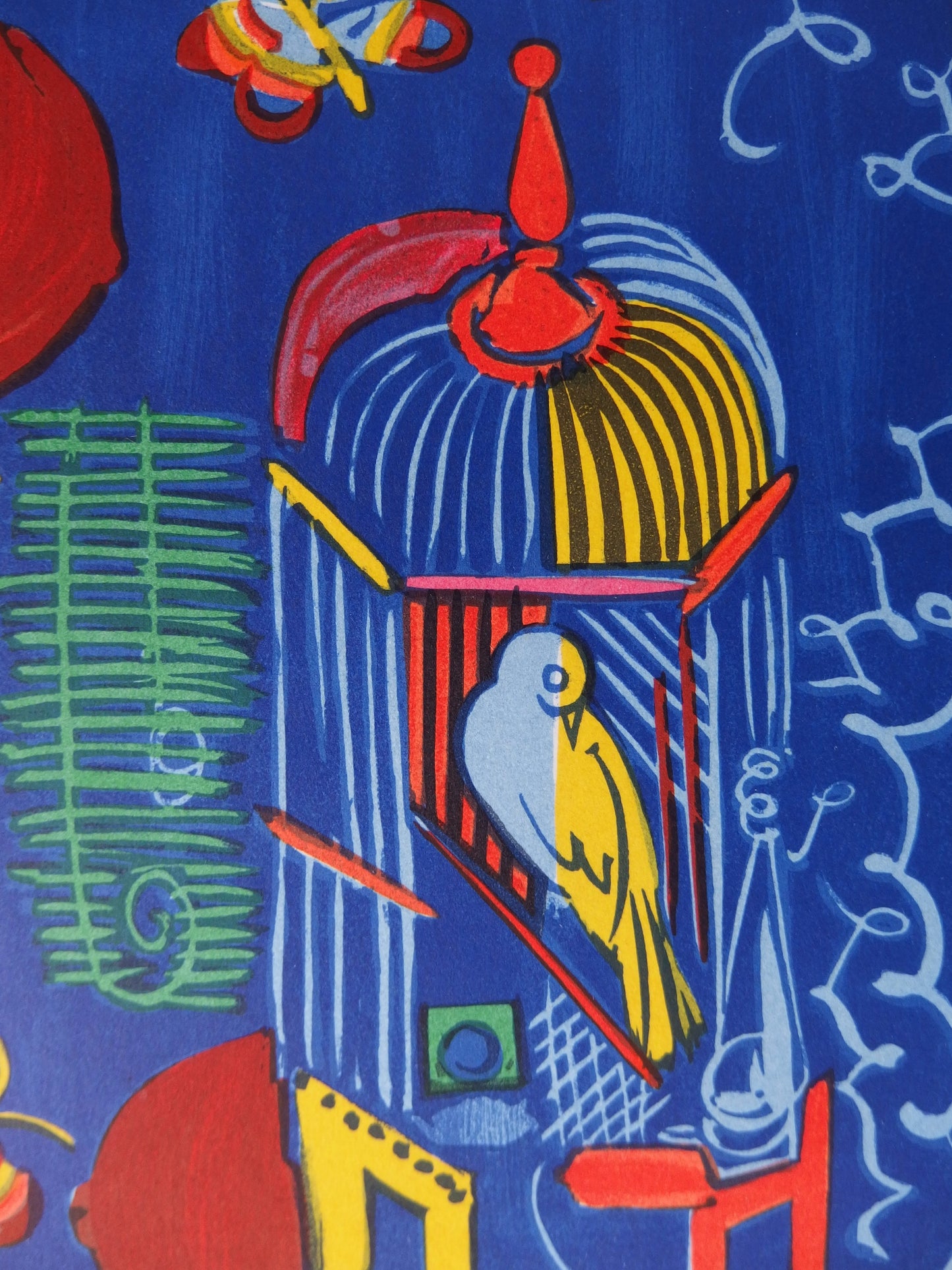 Raoul DUFY : Les oiseaux - Lithographie en couleurs