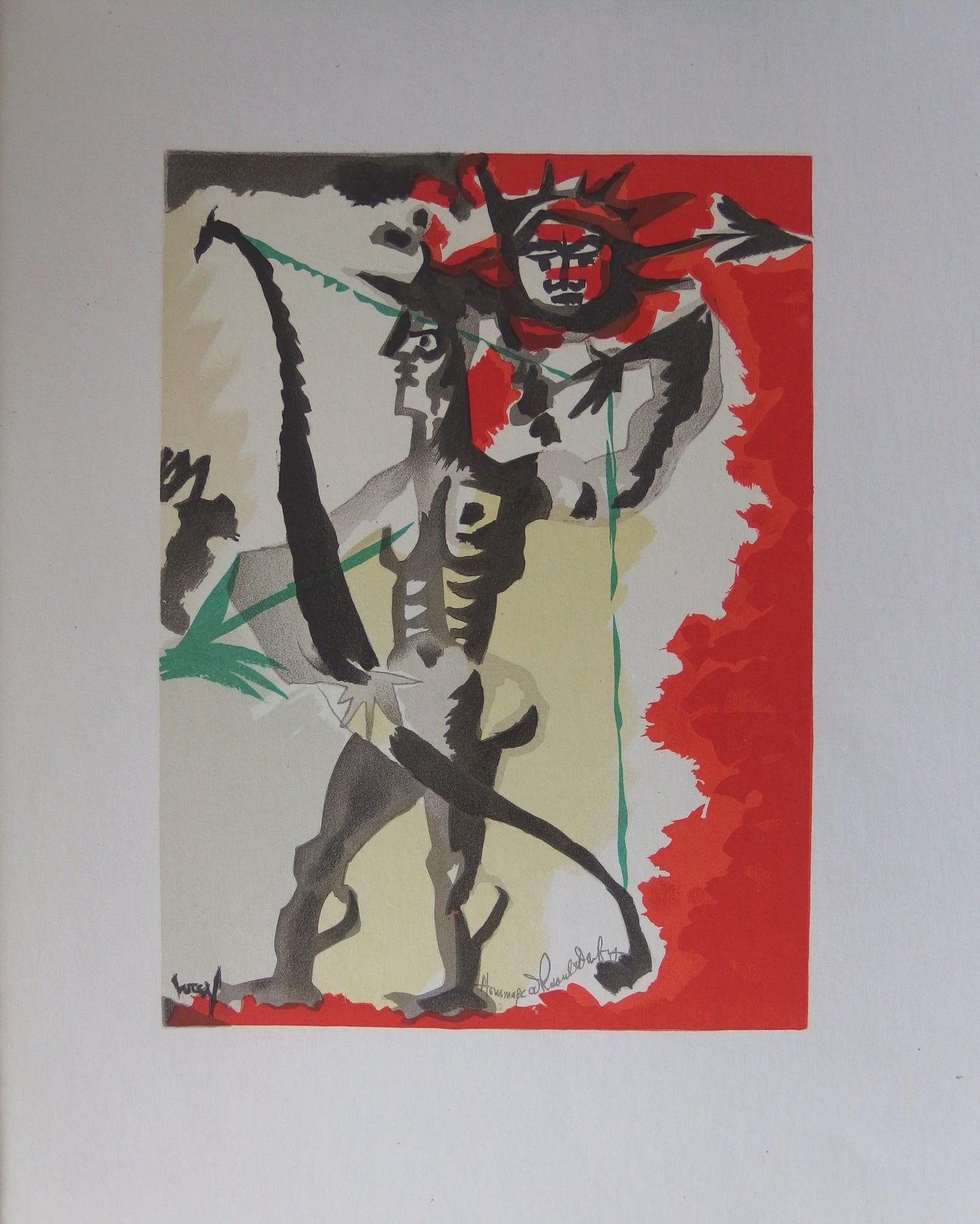 Jean LURCAT : L'Archer - Lithographie originale signée