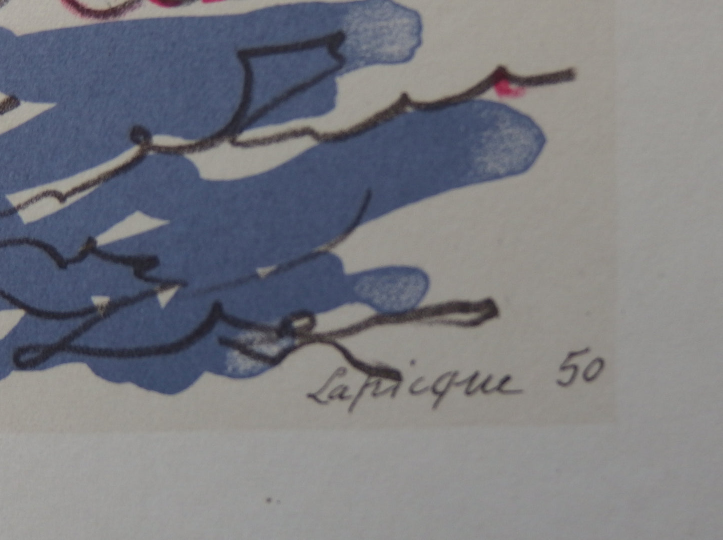 Charles LAPICQUE : Vue de Marseille - Lithographie originale signée