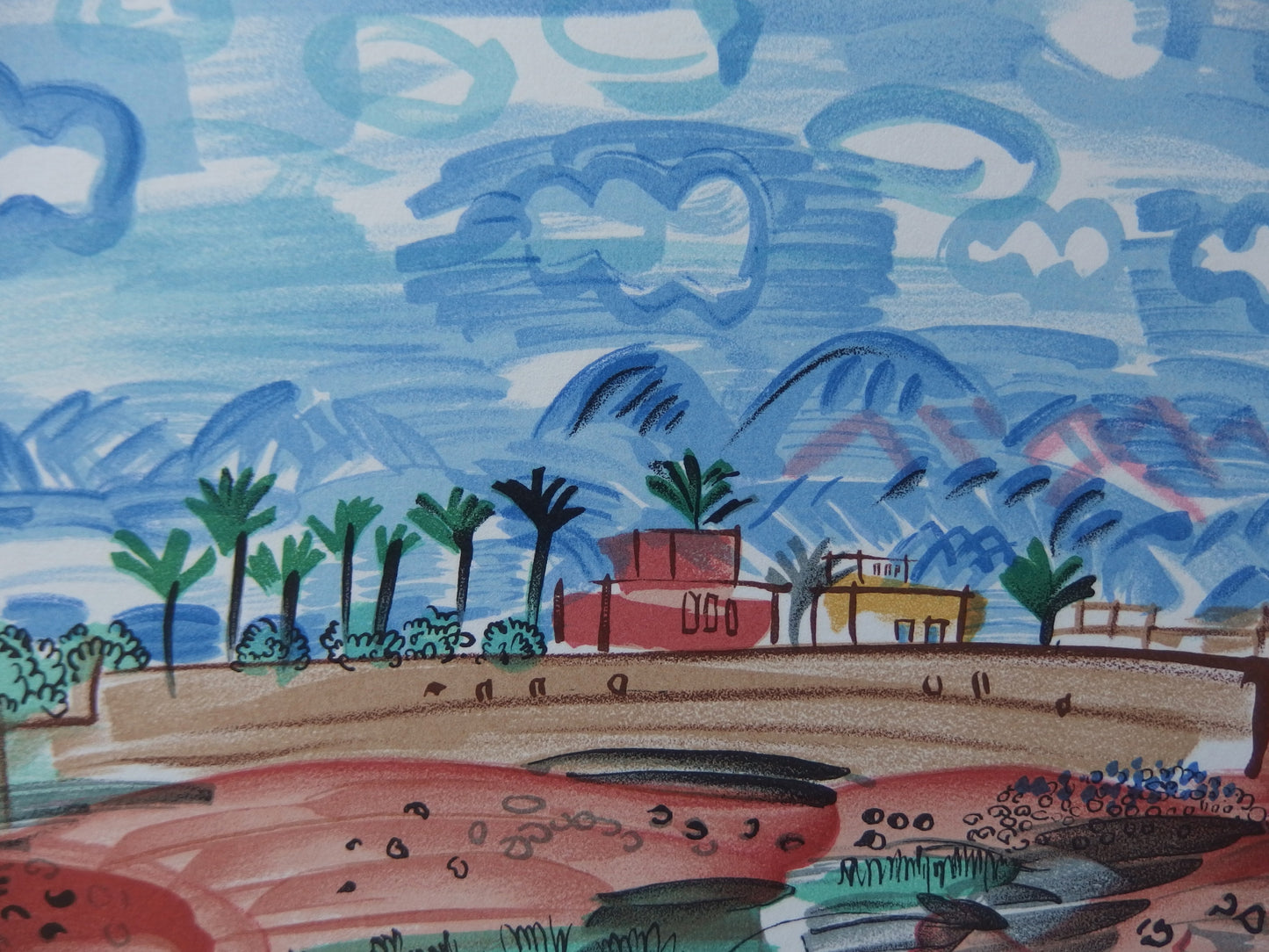 Raoul DUFY : Au Maroc - Lithographie signée
