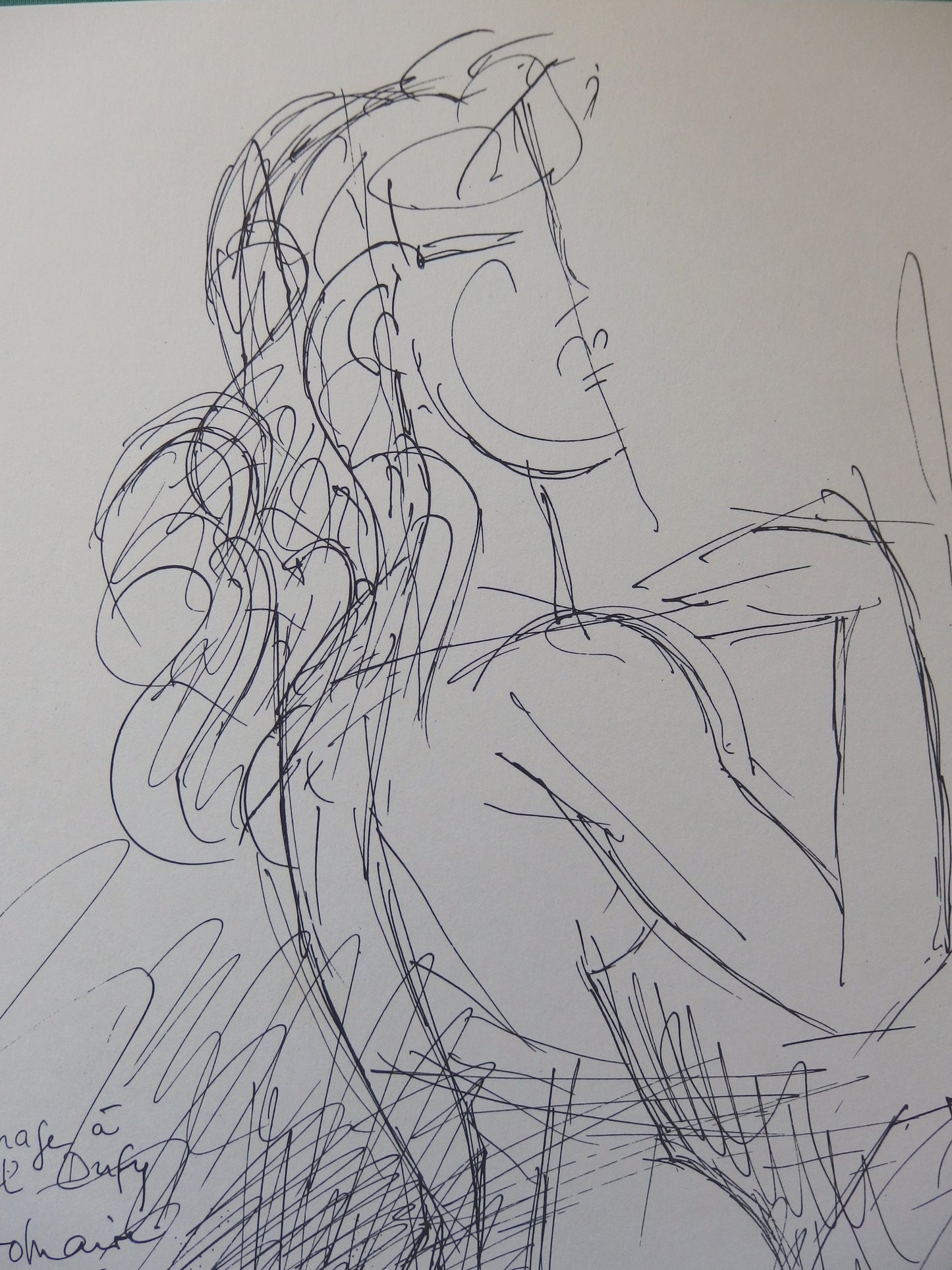 Marcel GROMAIRE : Modèle de profil - Lithographie originale signée
