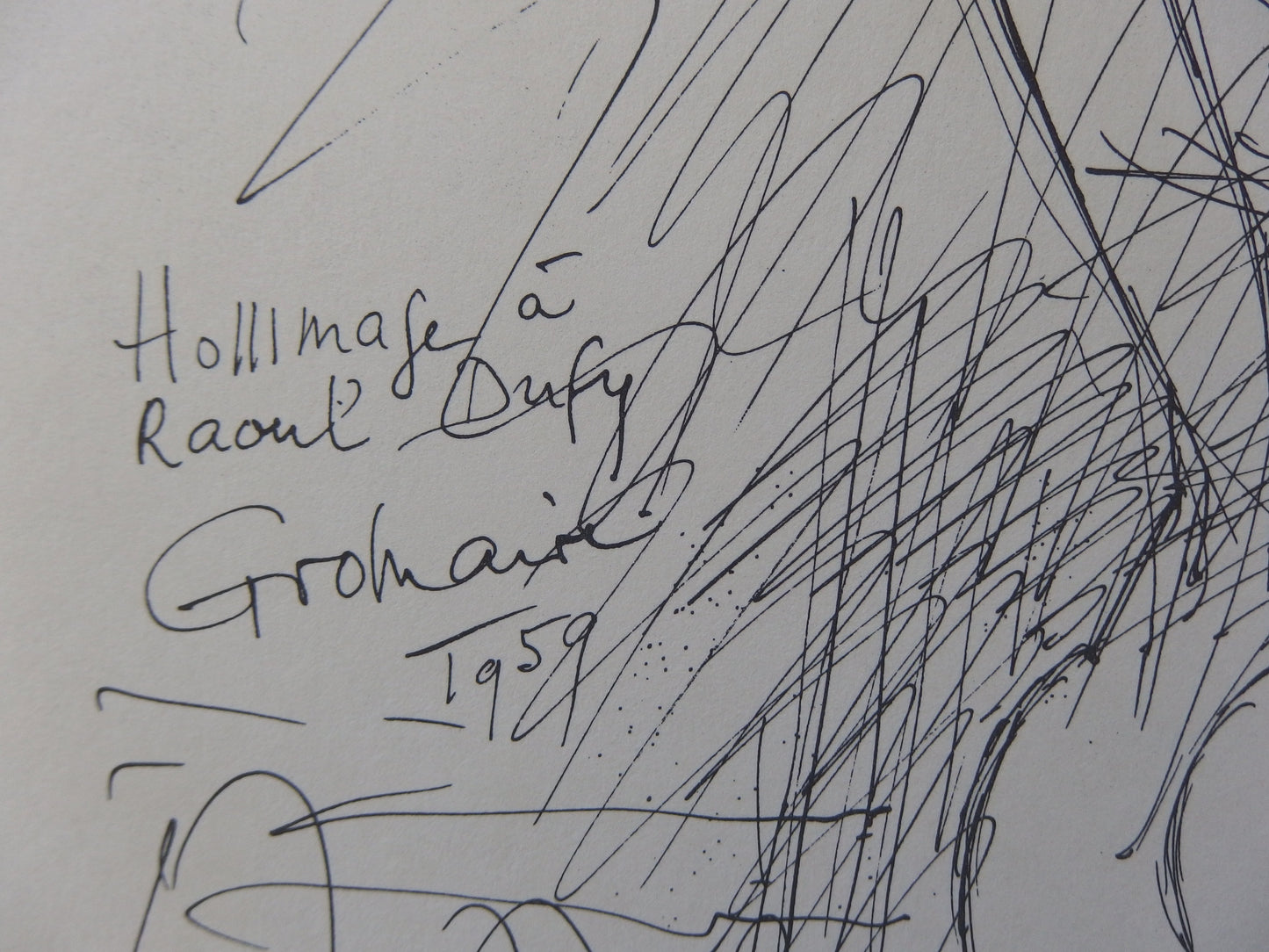 Marcel GROMAIRE : Modèle de profil - Lithographie originale signée