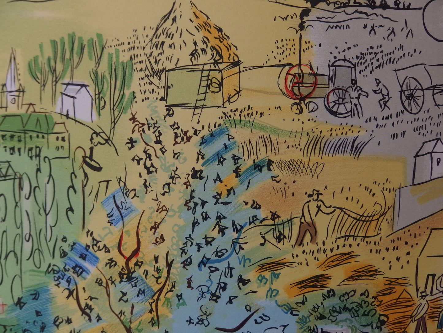 Raoul DUFY : Histoire d'électricité - Lithographie en couleurs