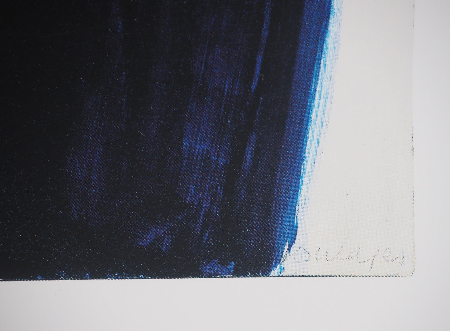 Pierre SOULAGES: Pintura 3 de junio de 1967 - Cartel original firmado