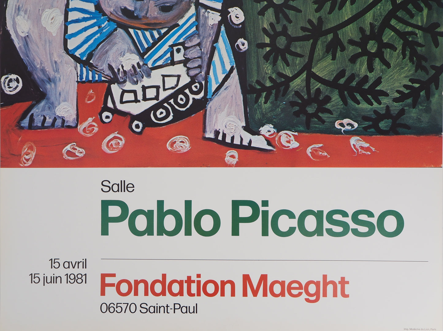 Pablo PICASSO : Claude en marinière - Affiche originale
