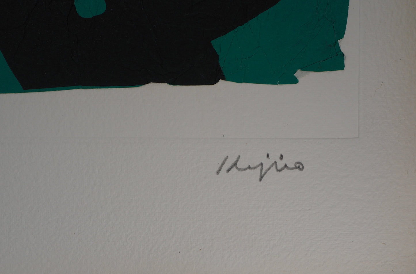 Ladislas KIJNO : Le temps maintenu vert - Gravure originale signée