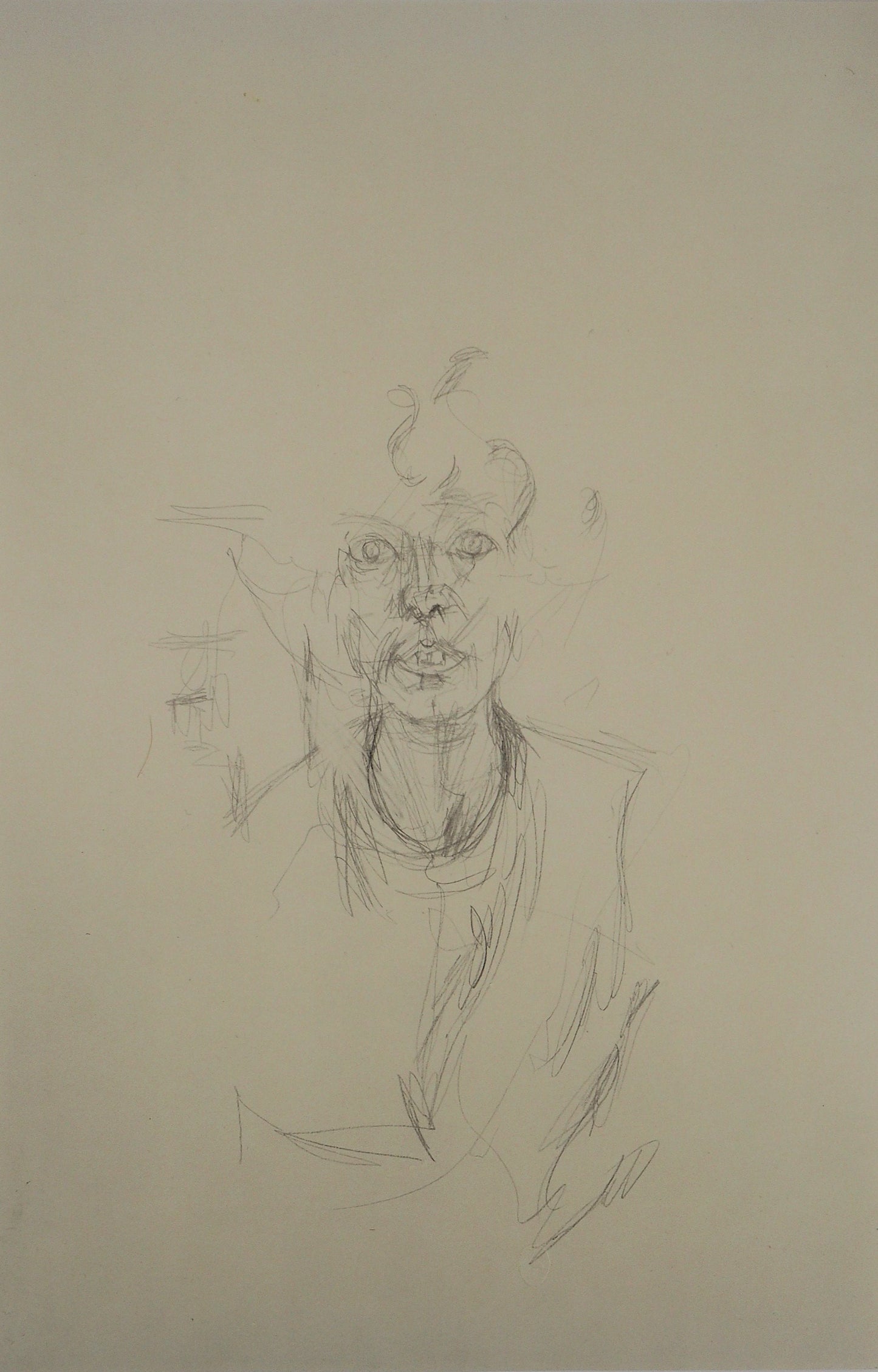 Alberto GIACOMETTI : Portrait d'Annette - Lithographie