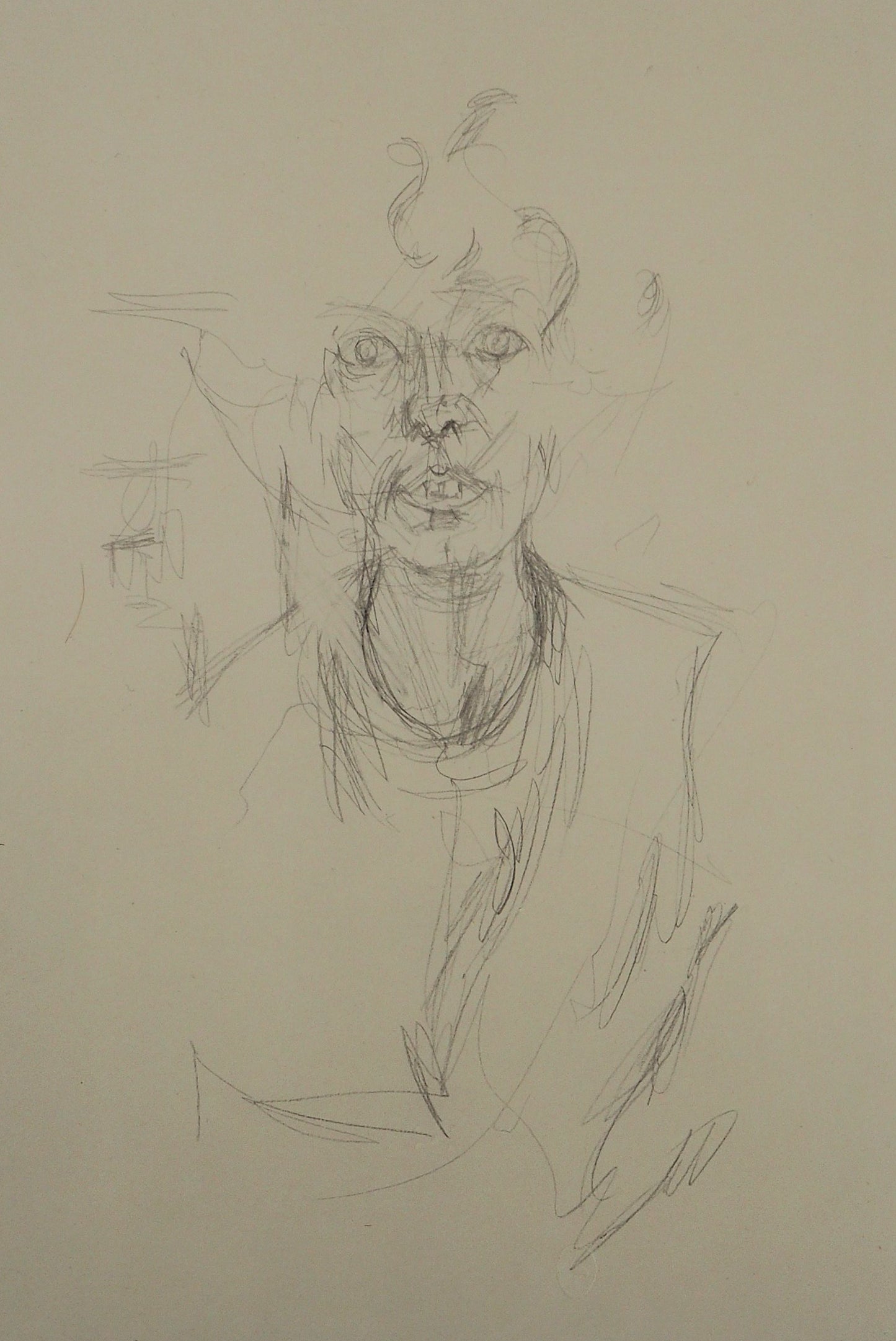 Alberto GIACOMETTI : Portrait d'Annette - Lithographie