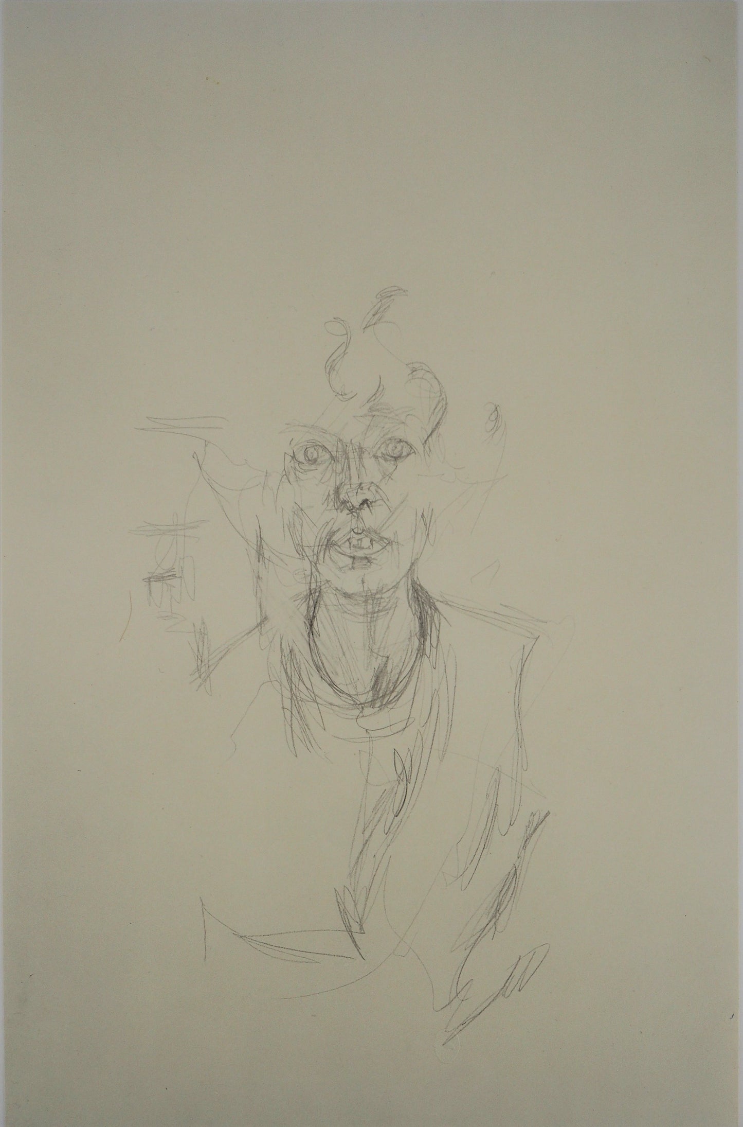 Alberto GIACOMETTI : Portrait d'Annette - Lithographie