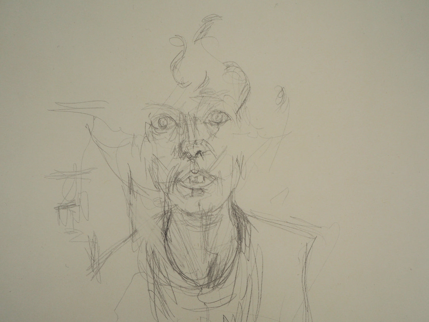 Alberto GIACOMETTI : Portrait d'Annette - Lithographie