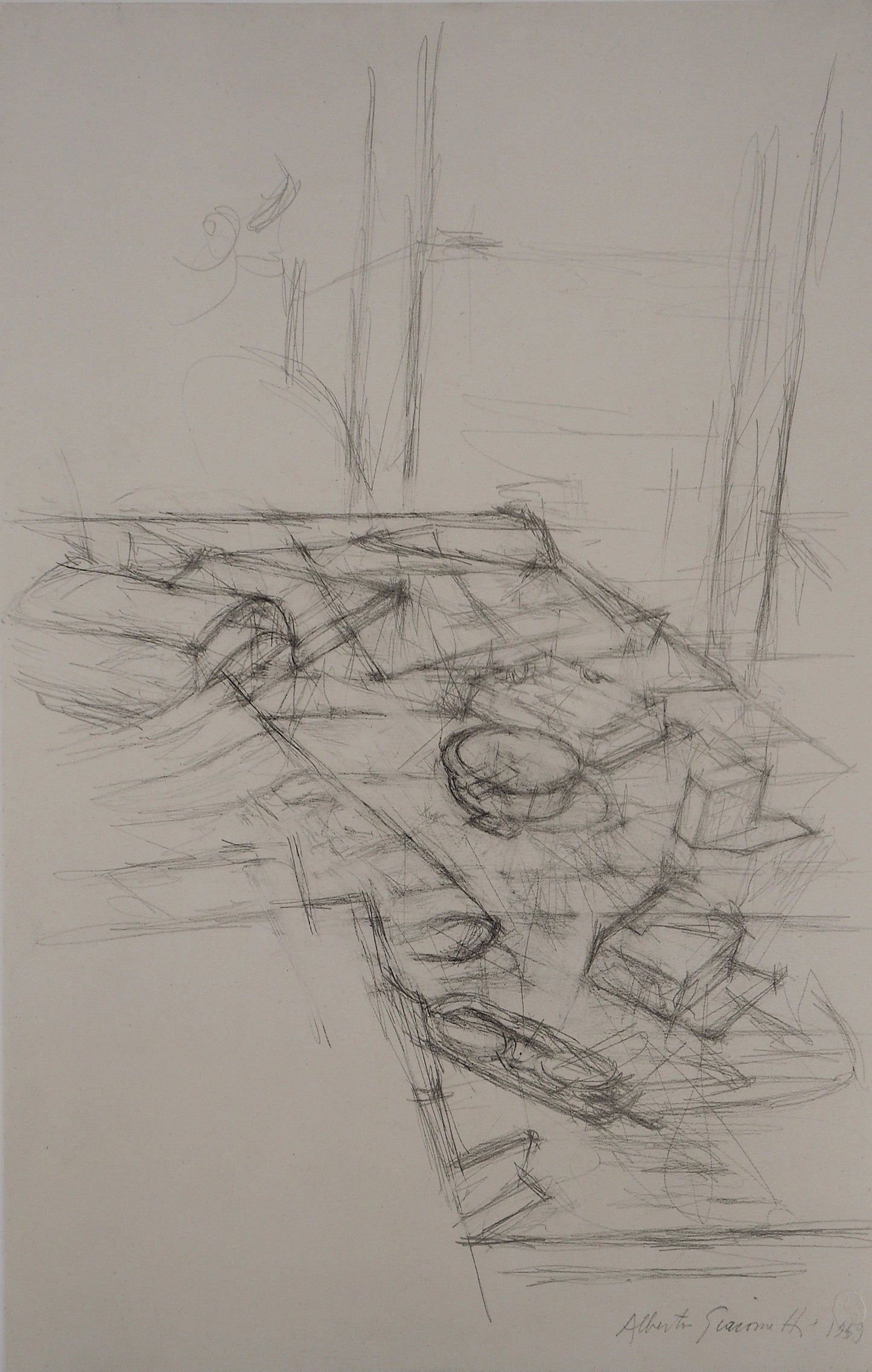 Alberto GIACOMETTI : Nature morte - Lithographie signée