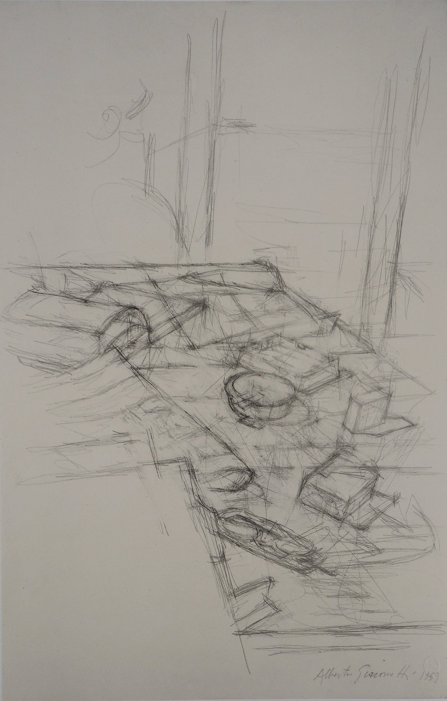 Alberto GIACOMETTI : Nature morte - Lithographie signée