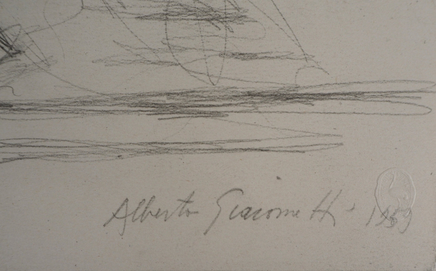 Alberto GIACOMETTI : Nature morte - Lithographie signée