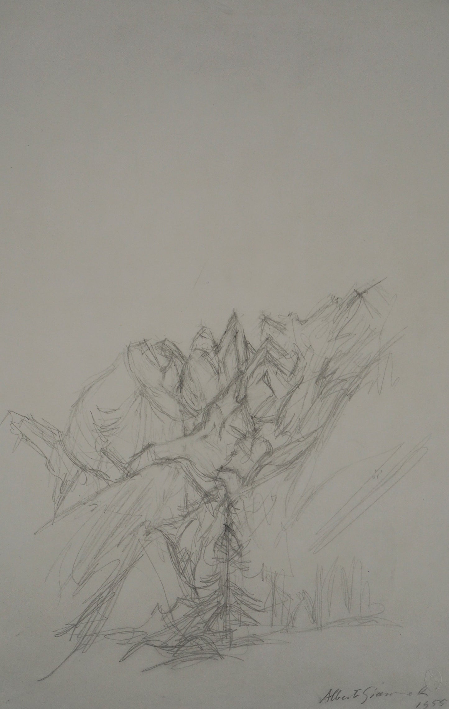 Alberto GIACOMETTI : Paysage - Lithographie signée