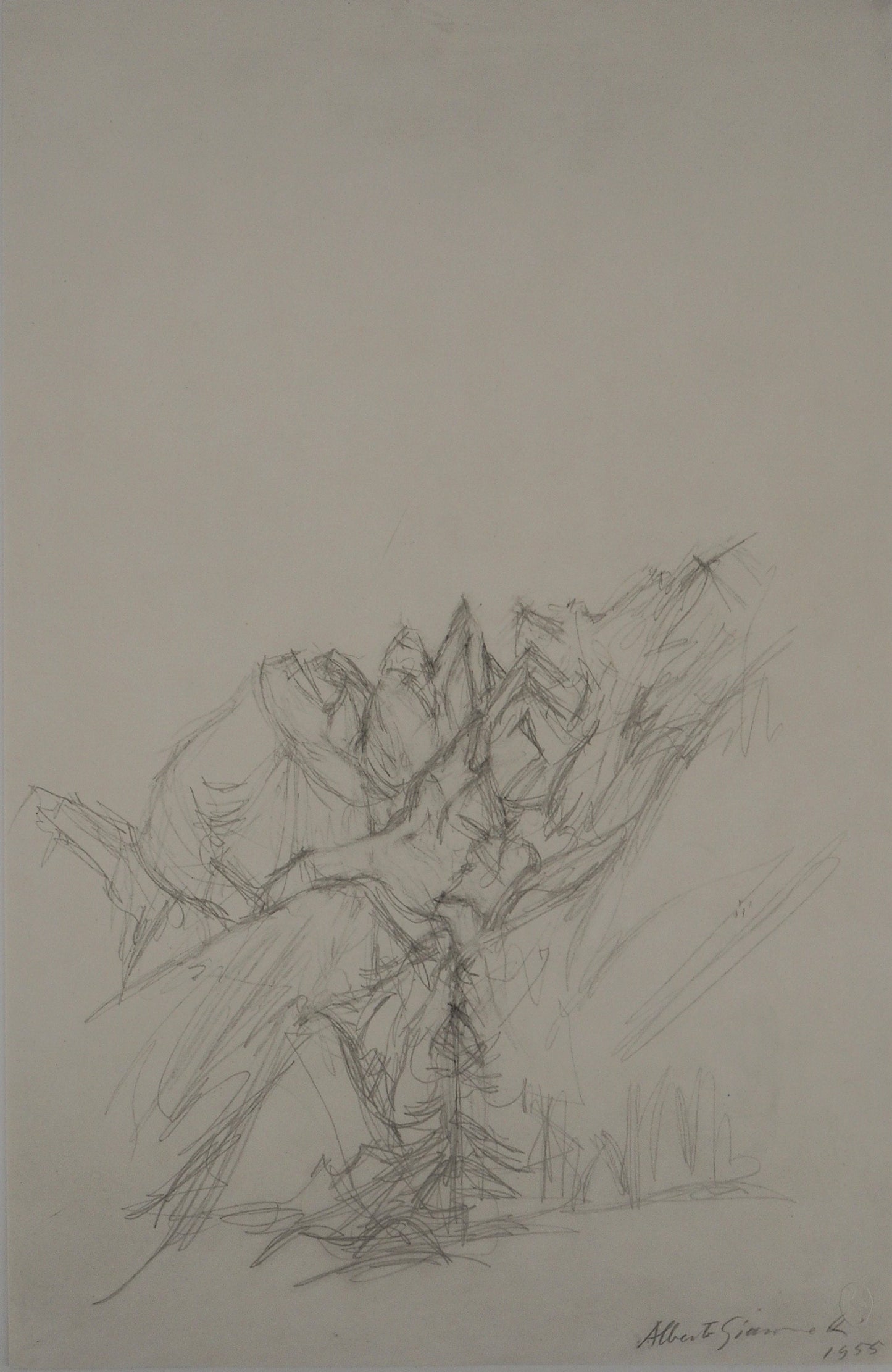 Alberto GIACOMETTI : Paysage - Lithographie signée