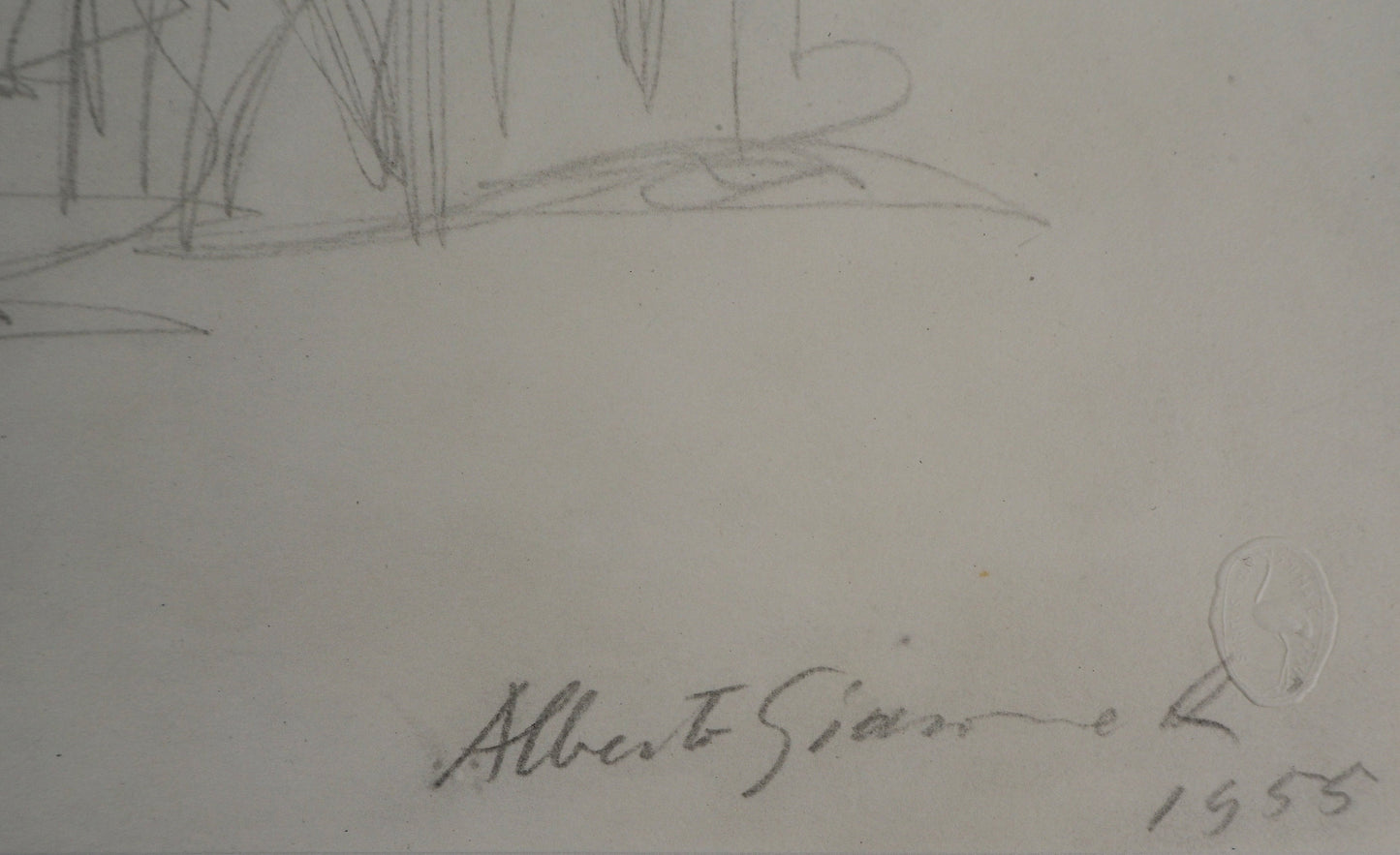 Alberto GIACOMETTI : Paysage - Lithographie signée