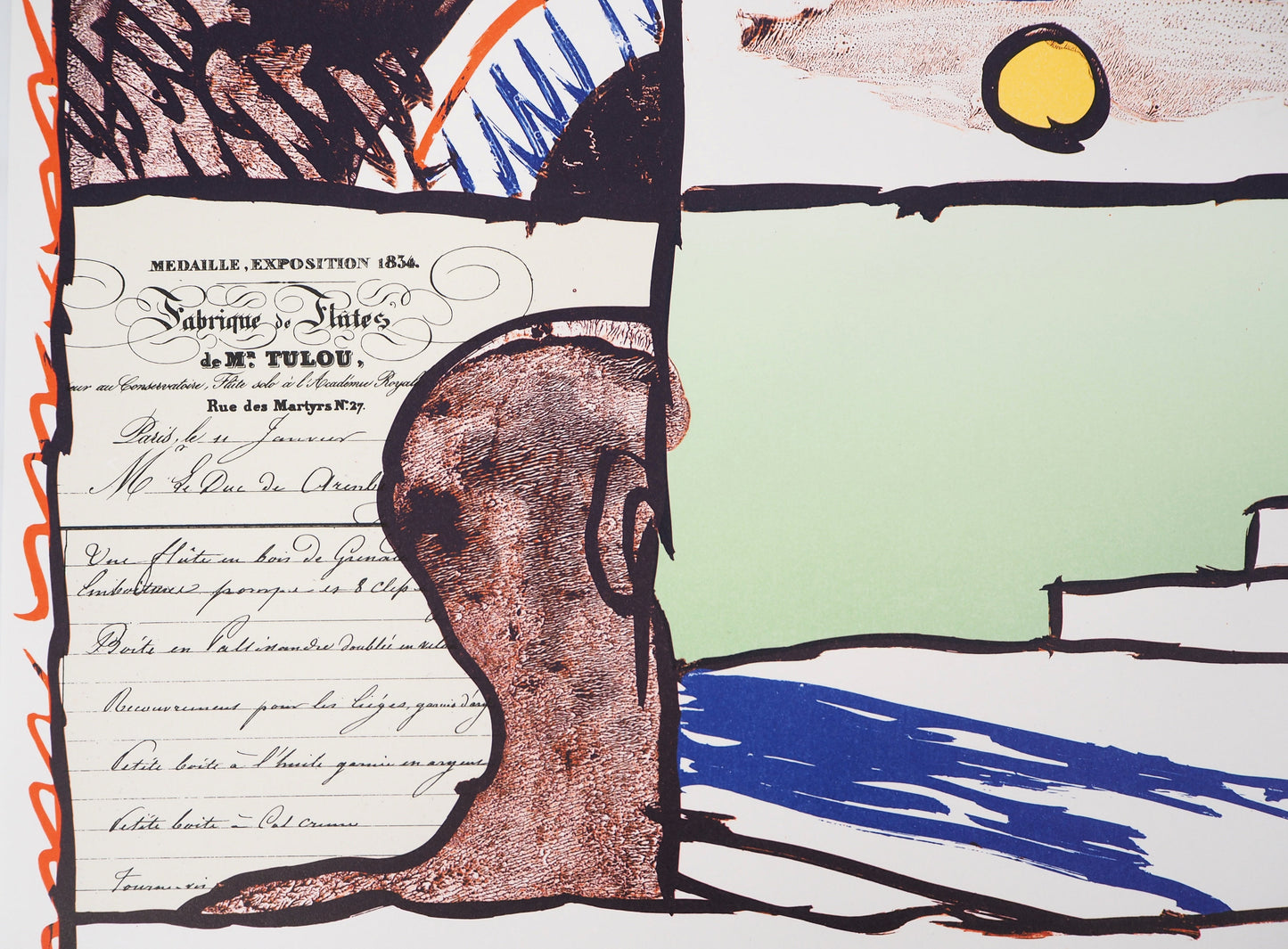 Pierre ALECHINSKY : Exposition 1980 - Lithographie originale