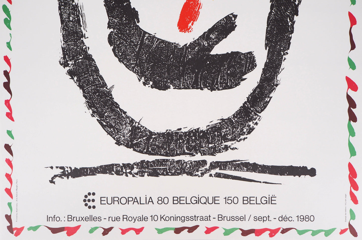 Pierre ALECHINSKY : Europalia - Lithographie originale