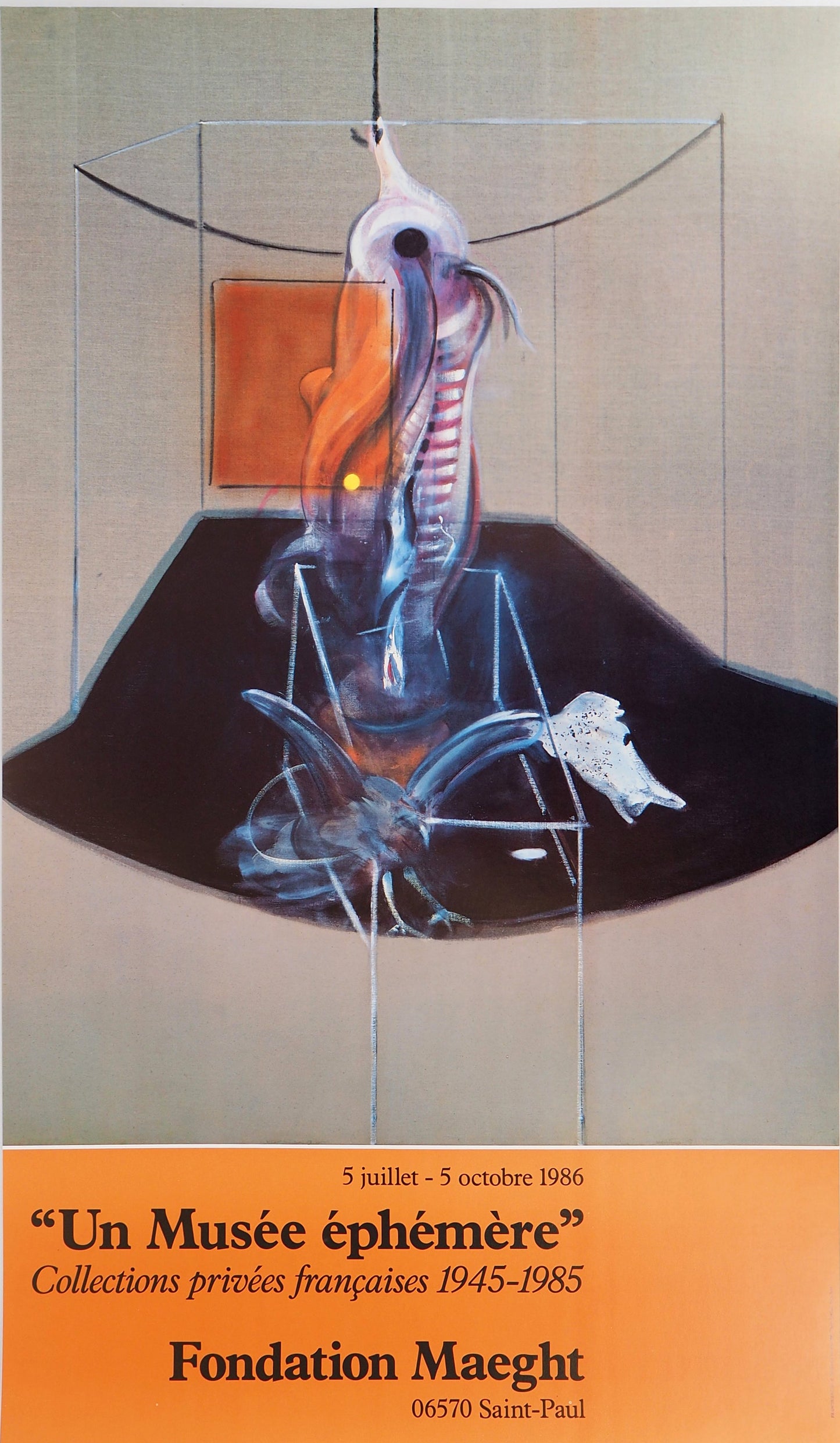 Francis BACON : Carcasse de viande et oiseau de proie - Affiche originale