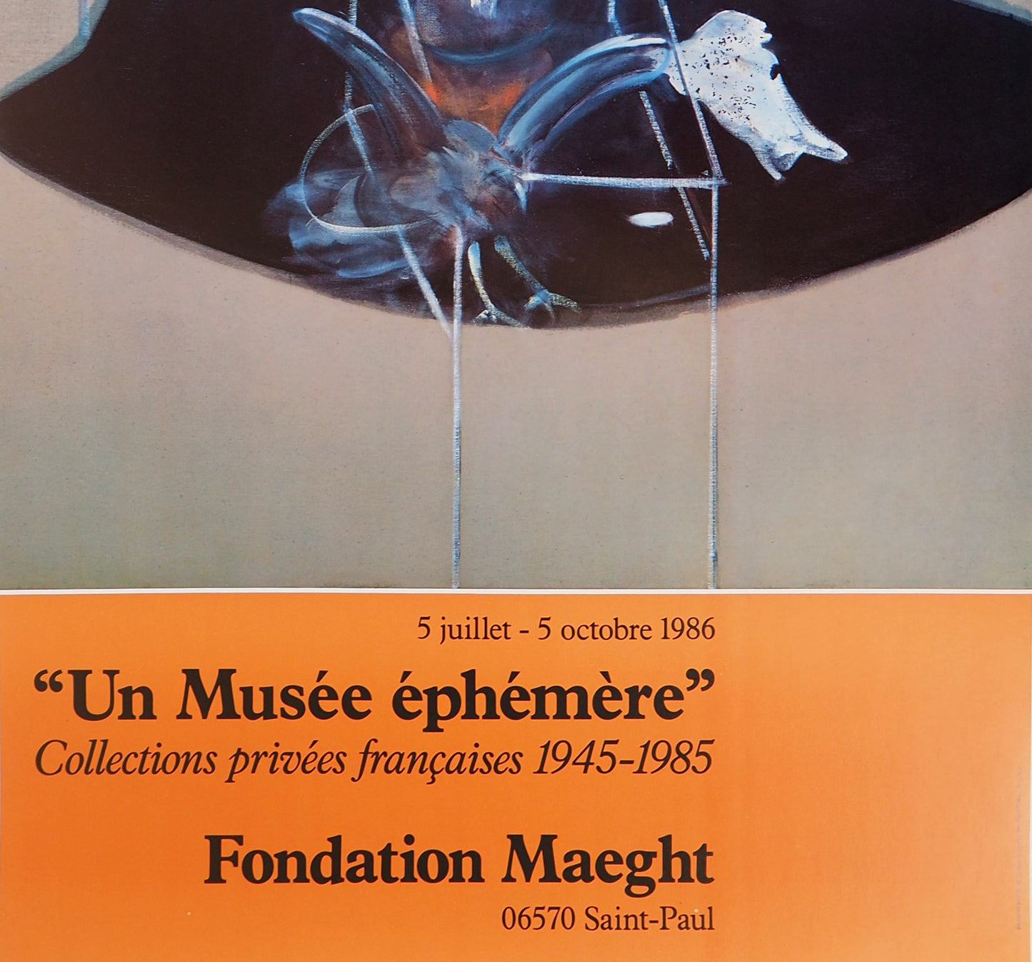 Francis BACON : Carcasse de viande et oiseau de proie - Affiche originale