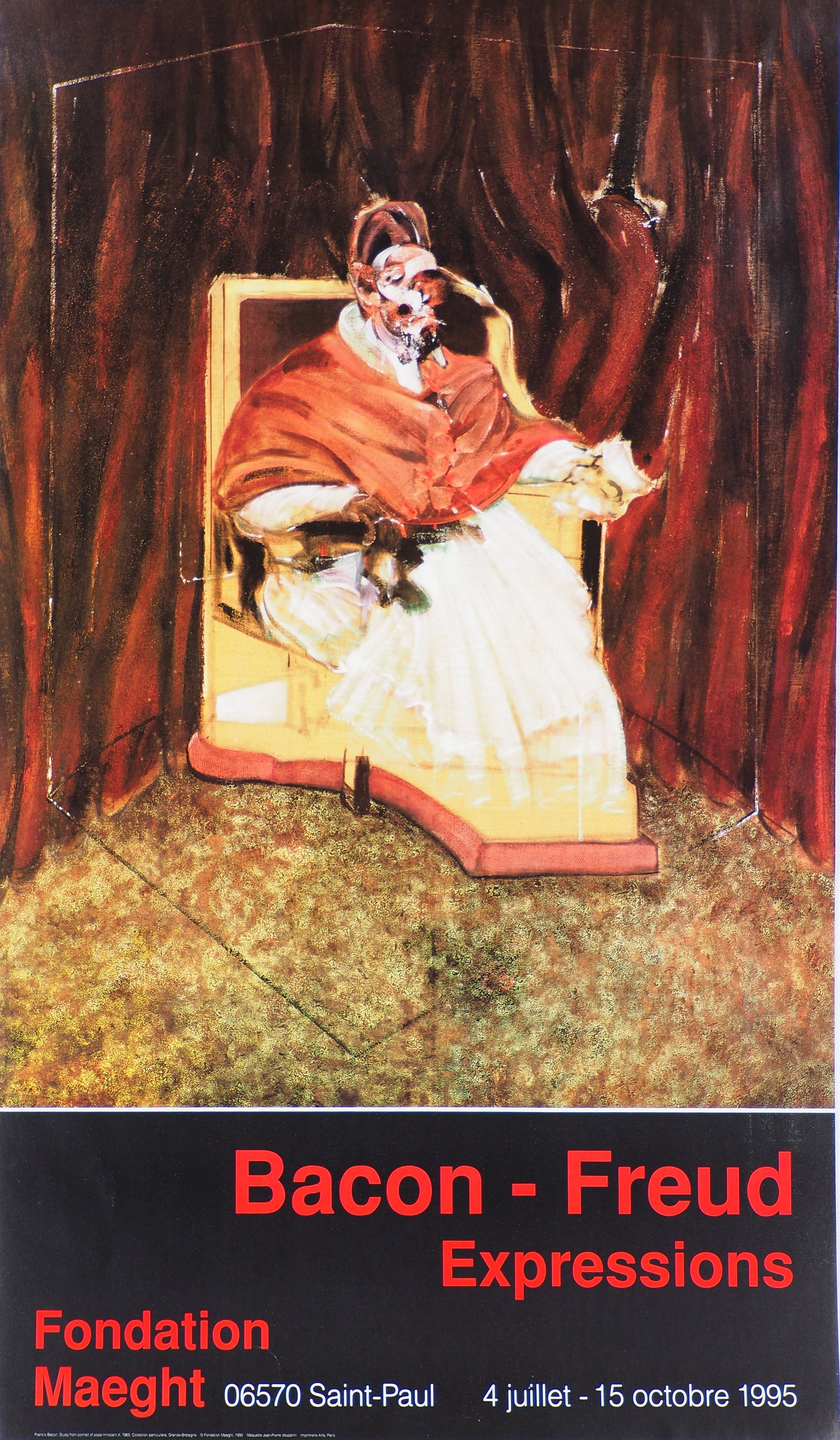 Francis BACON : Le pape - Affiche originale
