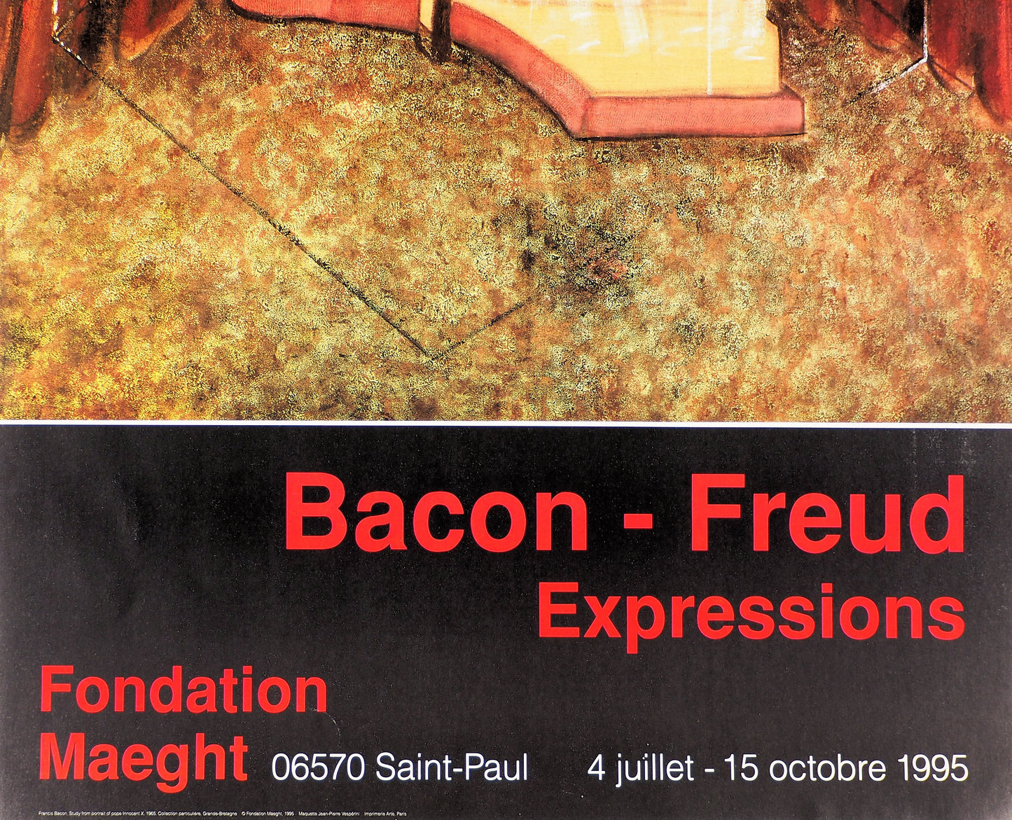 Francis BACON : Le pape - Affiche originale