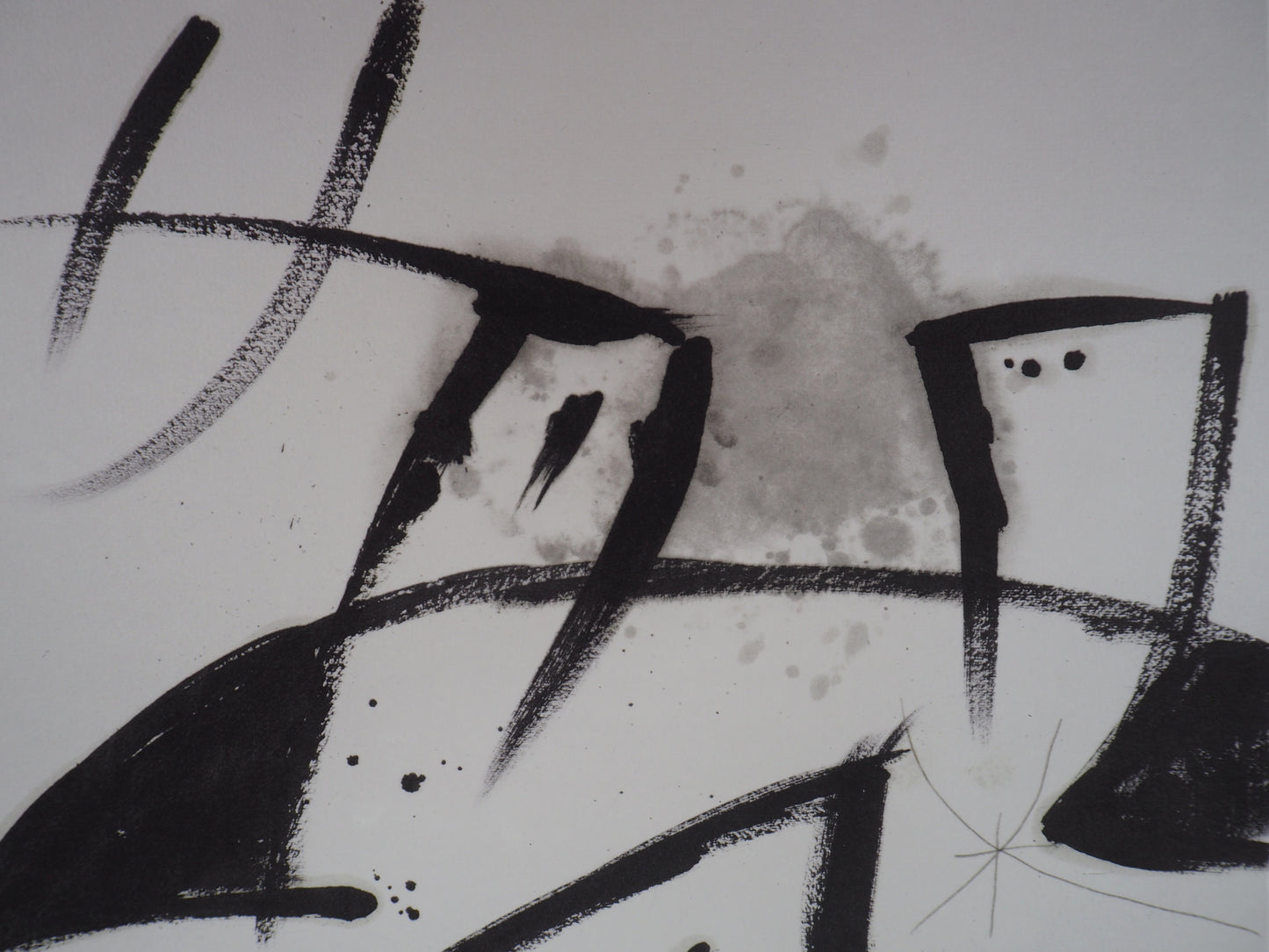 Joan MIRO: Mujer y pájaro surrealista - Litografía firmada