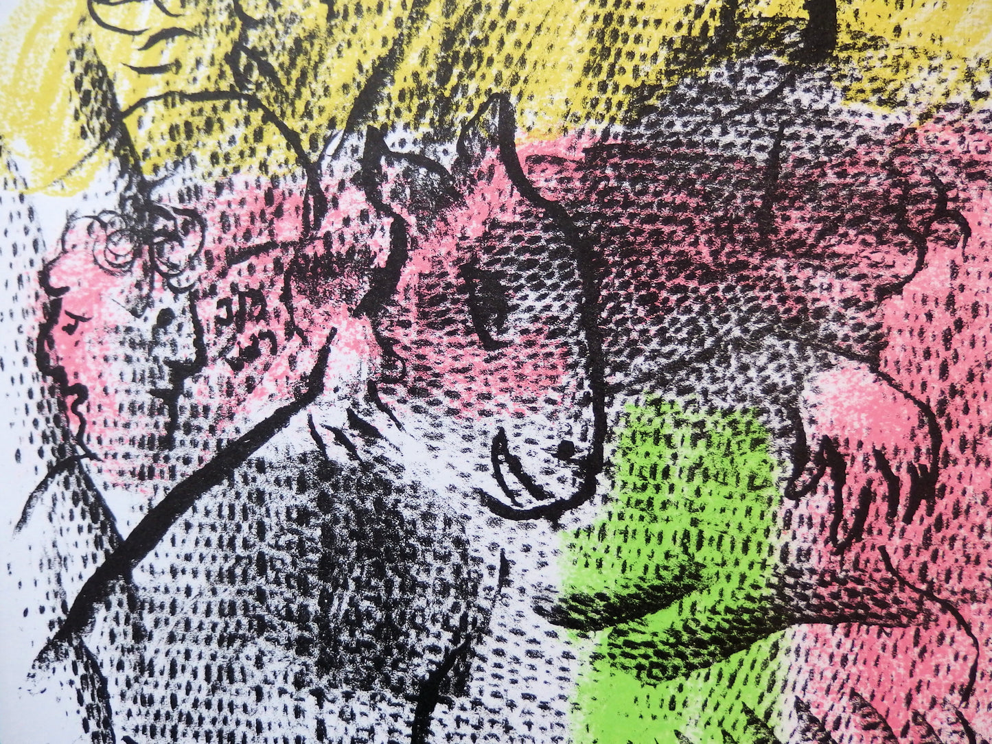 Marc CHAGALL : Couple à la chèvre - Lithographie originale