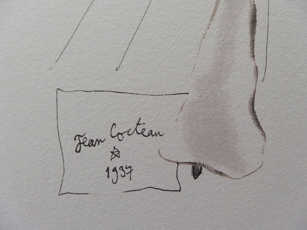 Jean COCTEAU : Vin de France - Lithographie signée