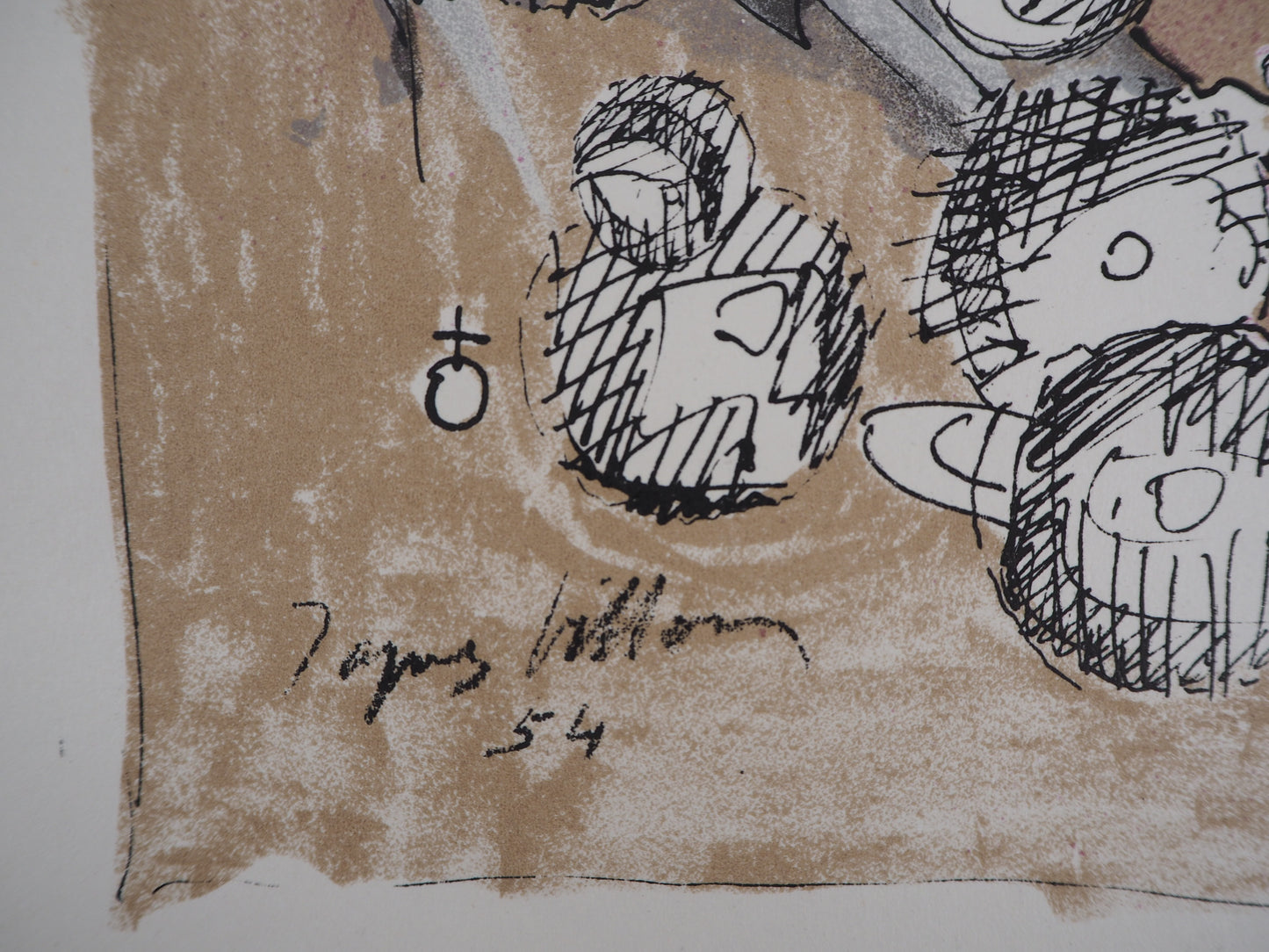 Jacques VILLON : Mondes - Lithographie originale signée