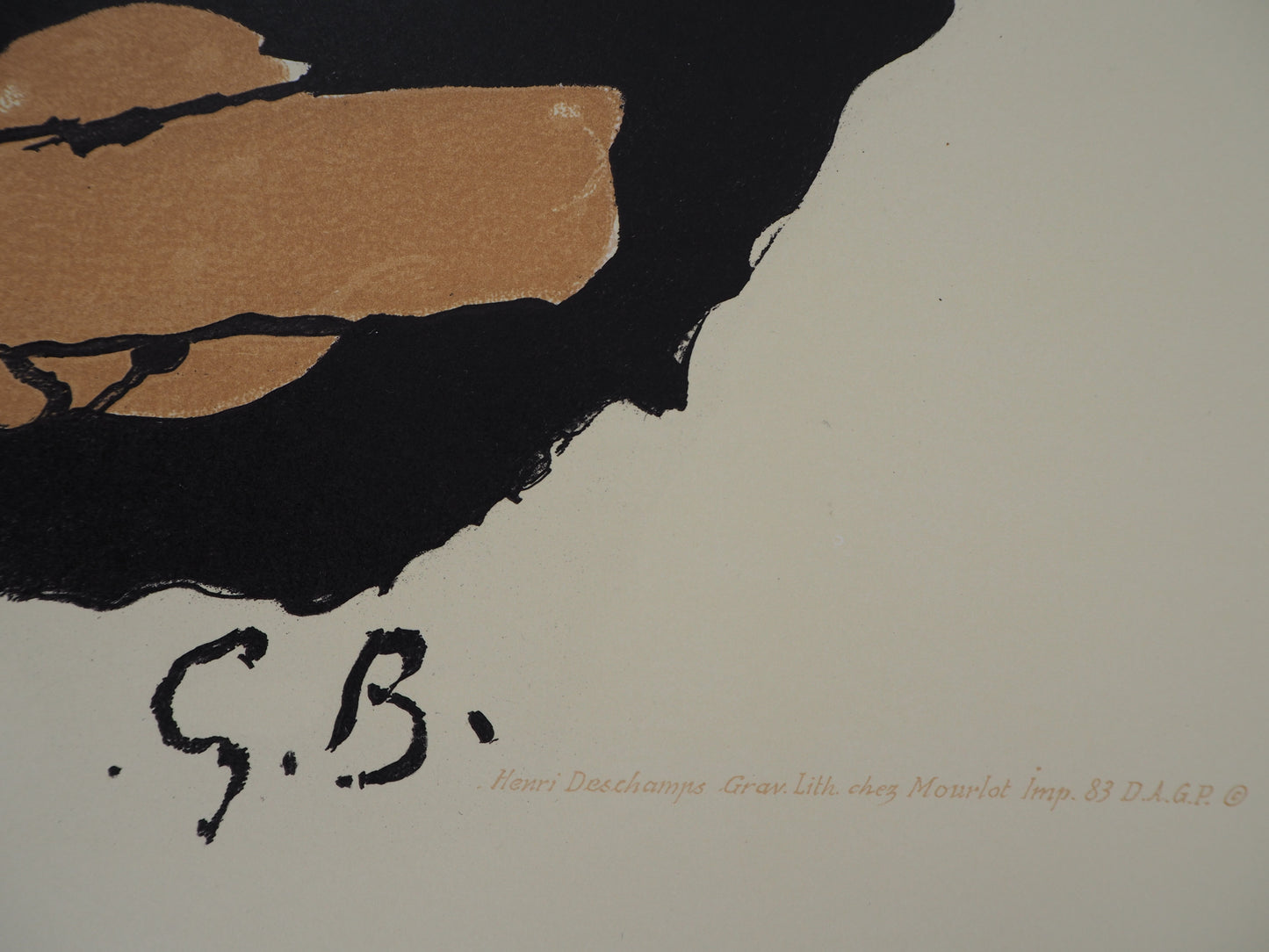 Georges BRAQUE : Les Colombes - Lithographie signée