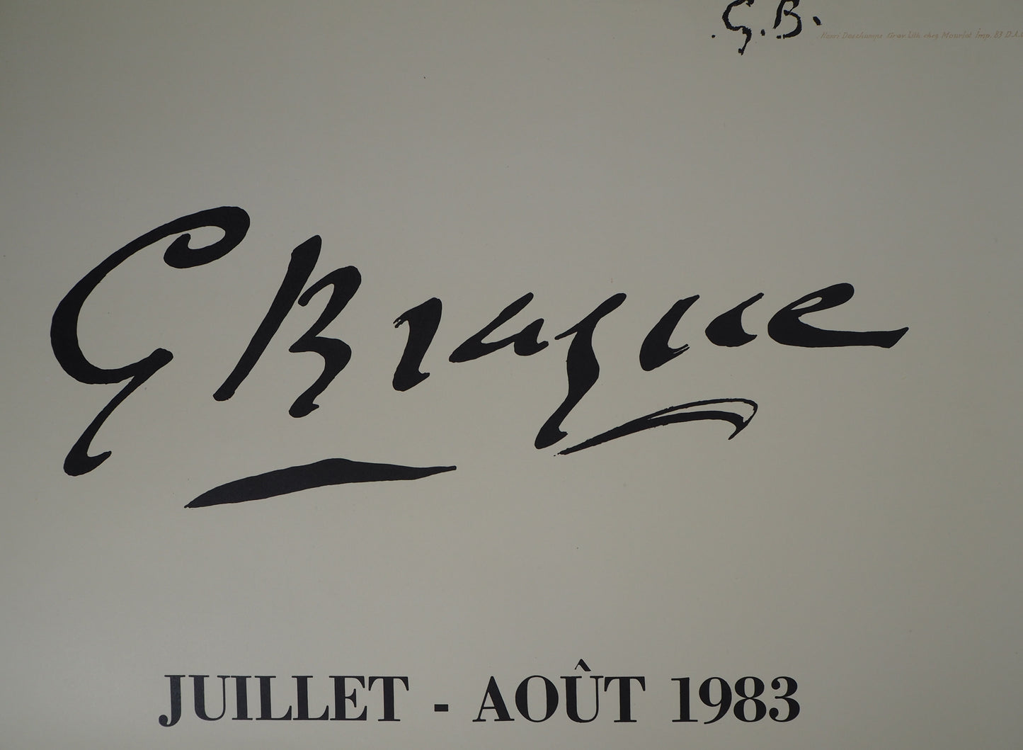 Georges BRAQUE : Les Colombes - Lithographie signée